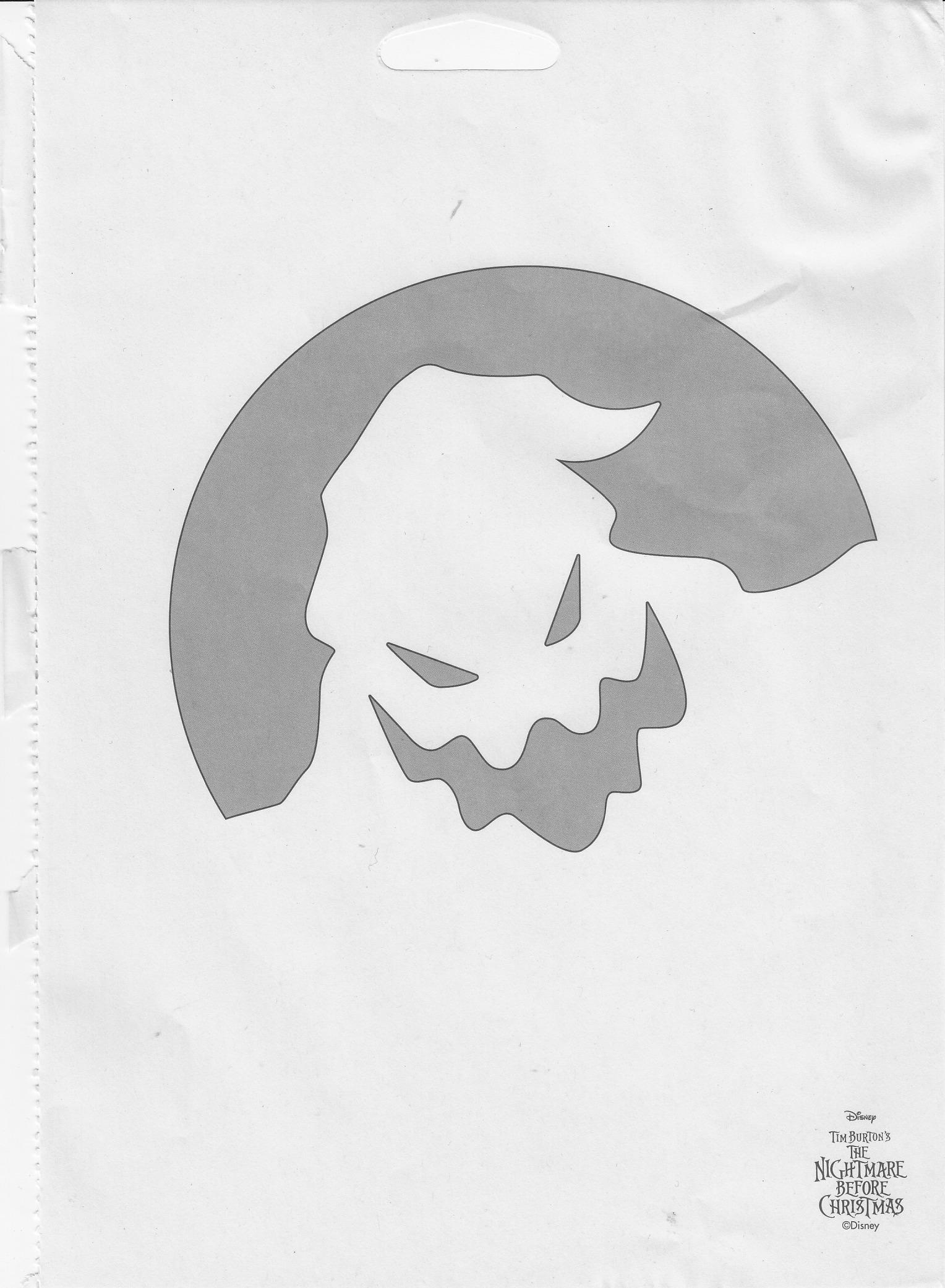 Nightmare Before Christmas: Oogie Boogie (Pumpkin Stencil pertaining to Free Printable Oogie Boogie Pumpkin Stencil