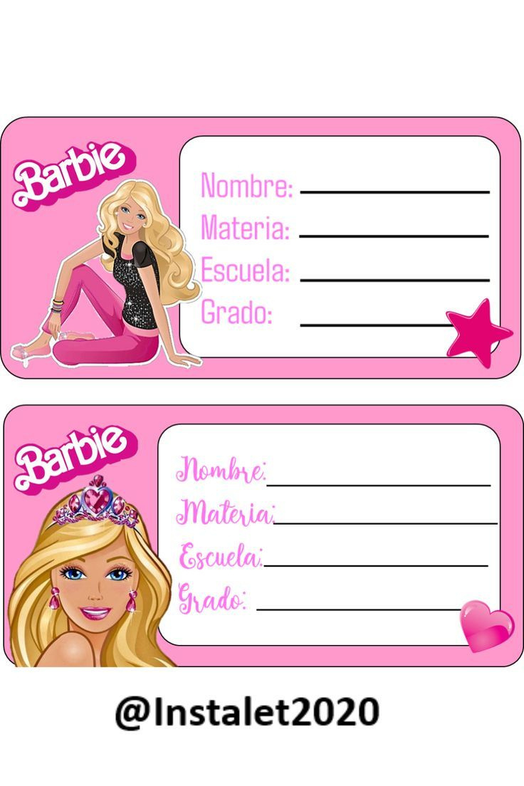 Notebook Name Tag Sticker At Best Price In Kolkatapaper N inside Barbie Name Tag Template Printable