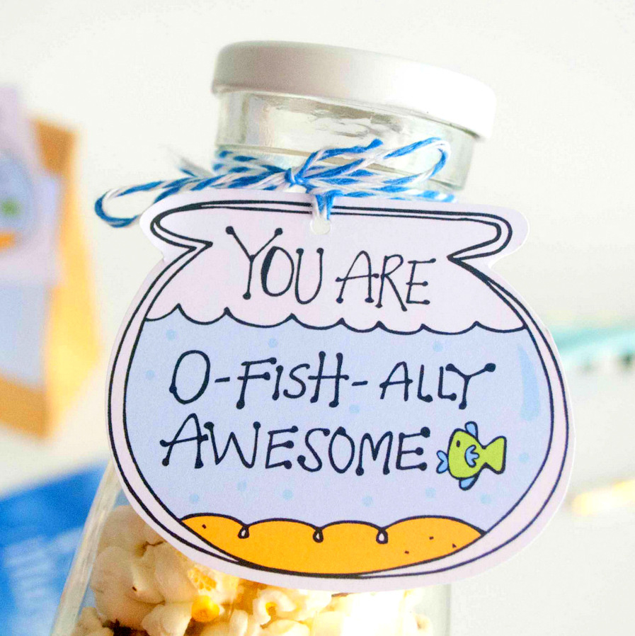 O-Fishally Awesome Printable Gift Tag P004 regarding You are O Fish Ally Awesome Printable Free