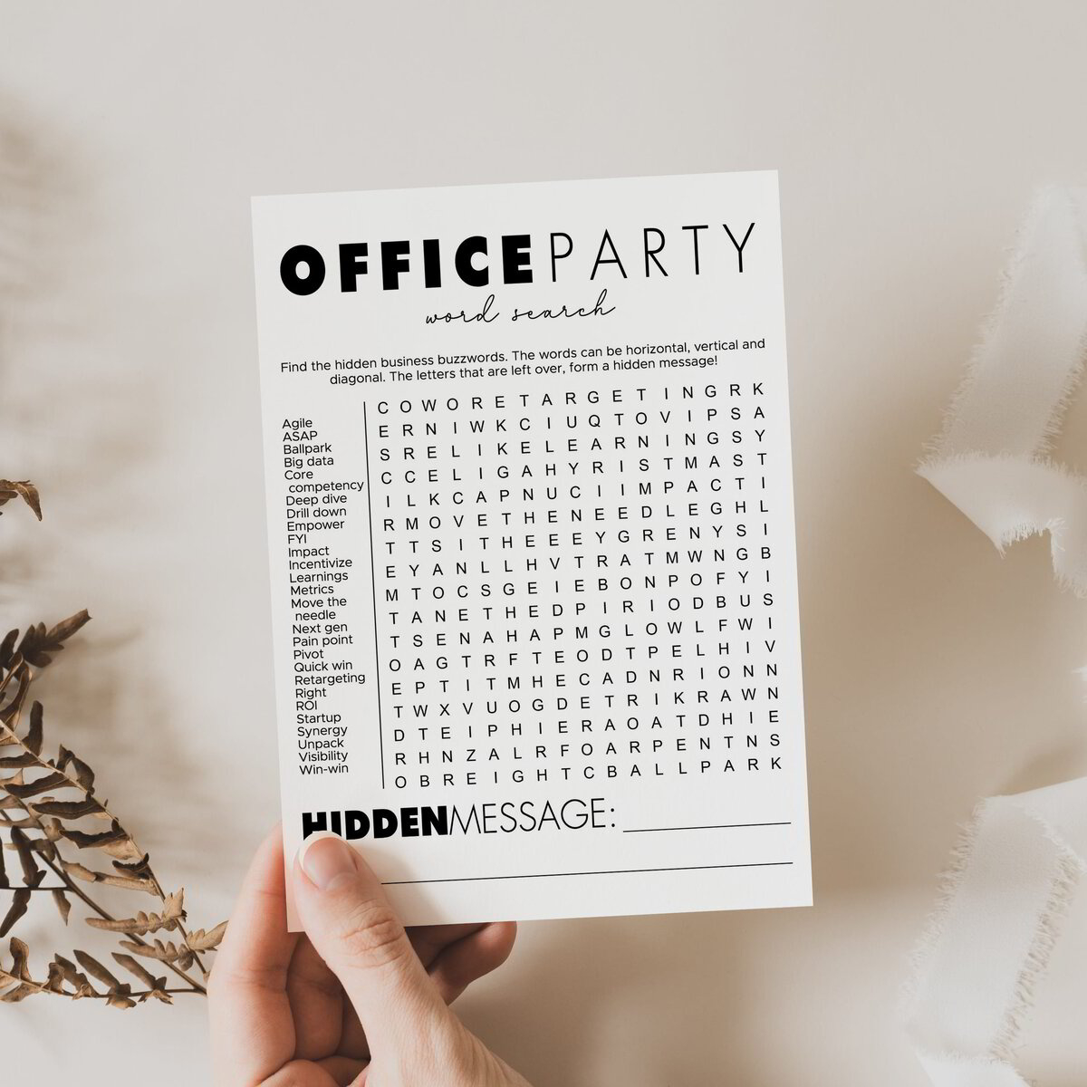 Office Word Search | Fun Office Party Games Printable pertaining to Printable Office Party Games