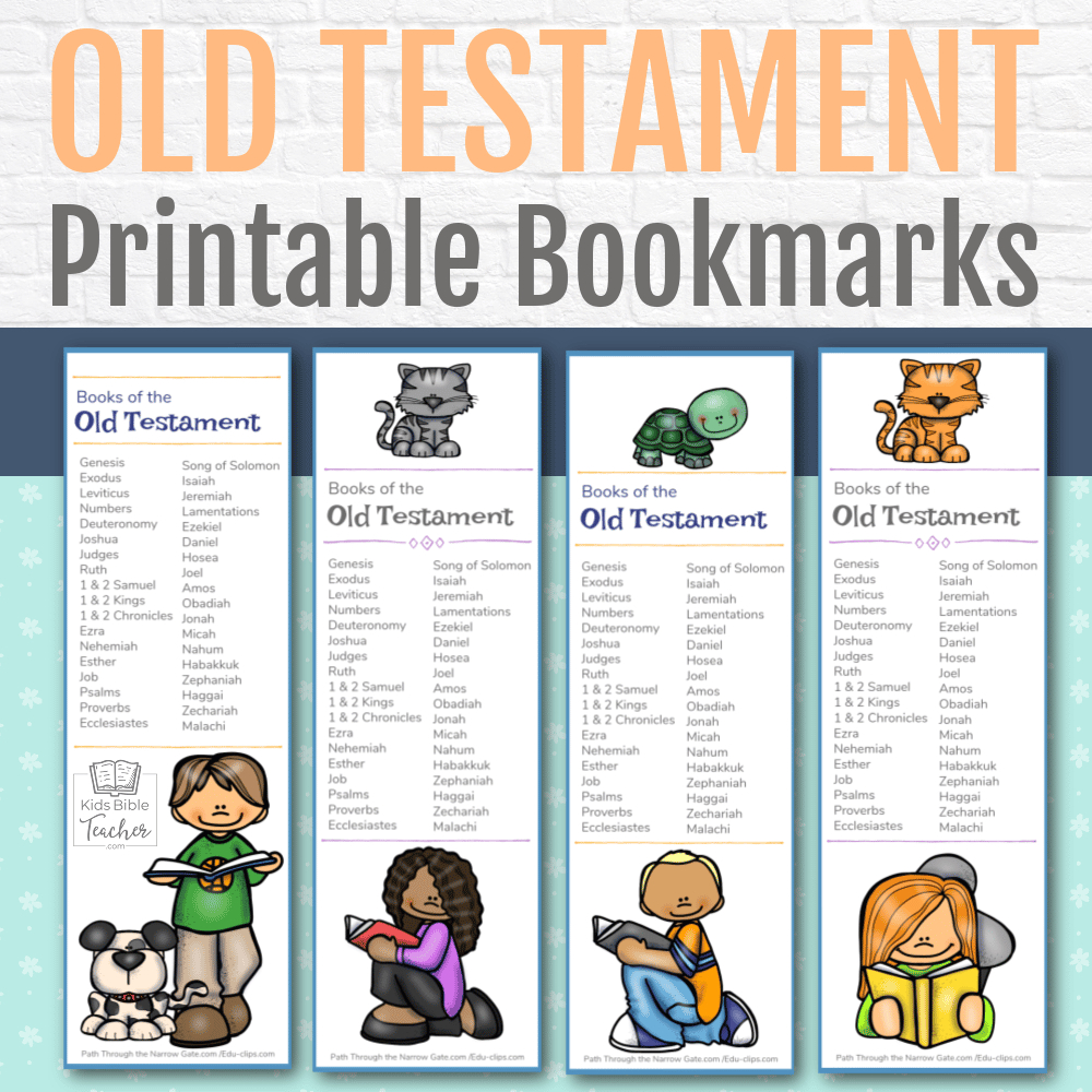 Old Testament Bible Bookmarks - Kids Bible Teacher regarding Printable Books of the Bible Bookmark