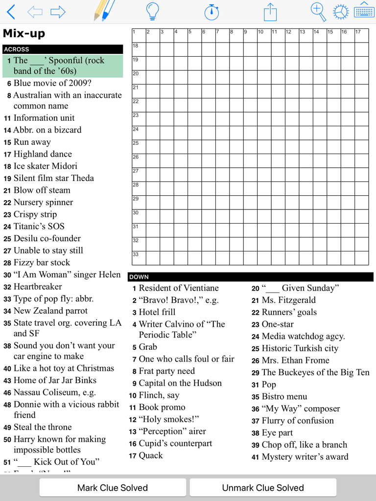 Out Of The Shadows pertaining to Diagramless Crossword Printable