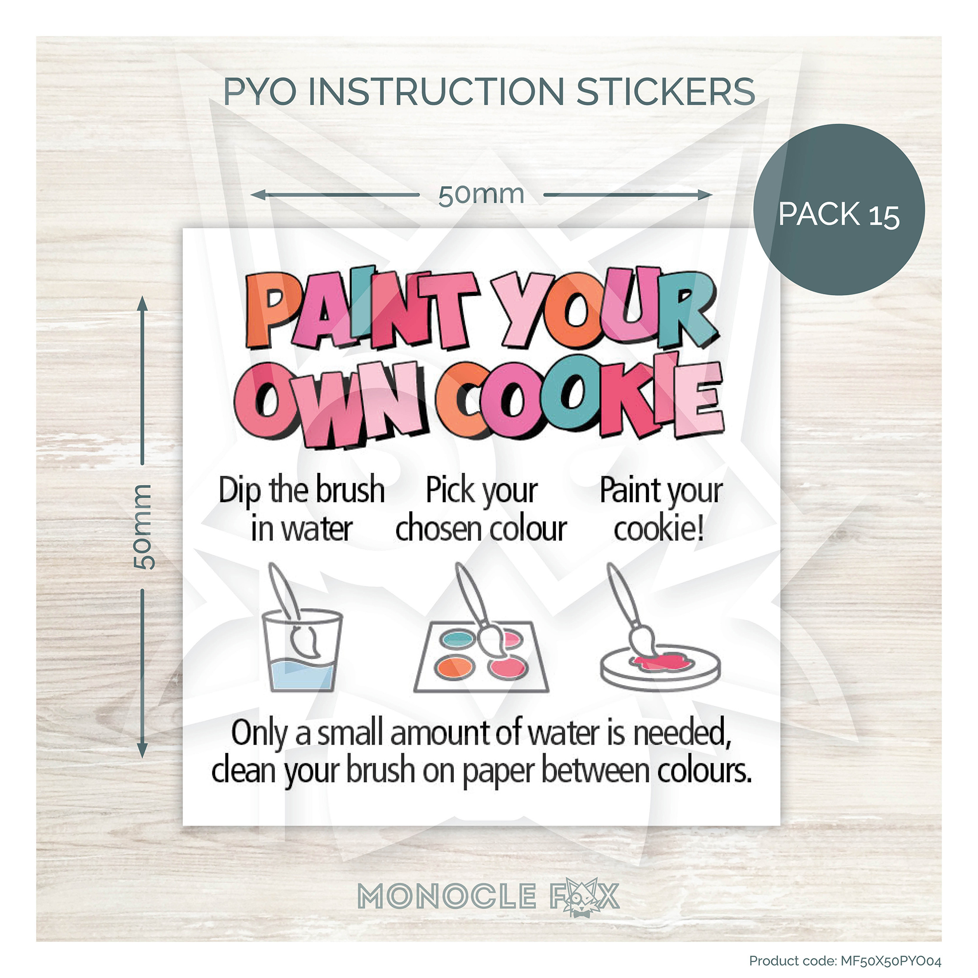 Paint Your Own Instructions regarding Free Printable Pyo Cookie Instructions