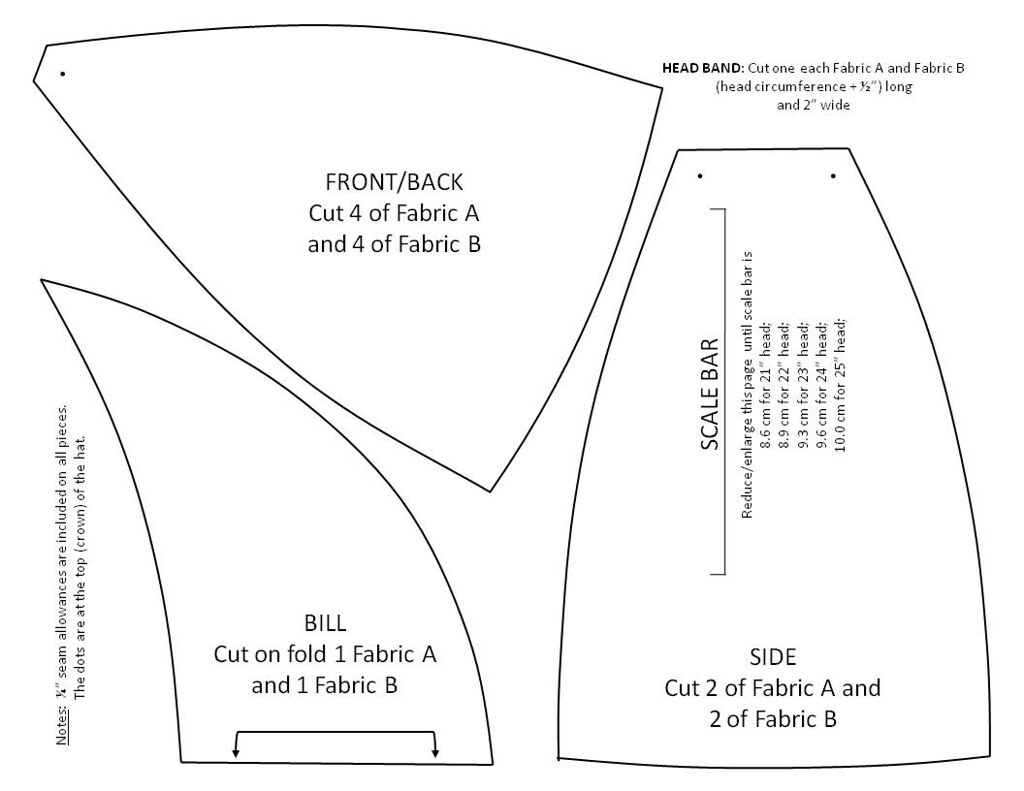 Pattern For A Reversible Welding Hat | Modified From A Worn-… | Flickr in Free Printable Welders Cap Pattern