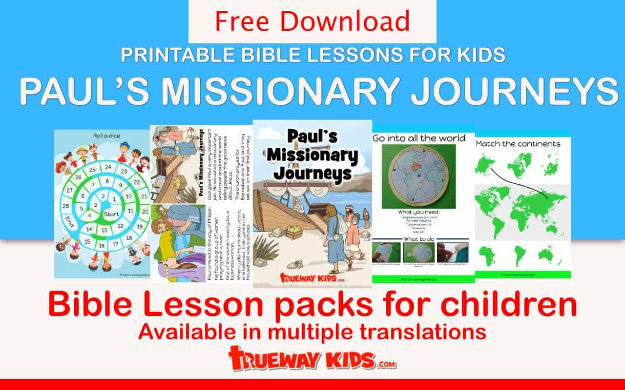 Paul&amp;#039;S Missionary Journeys - Trueway Kids within Free Printable Missionary Stories