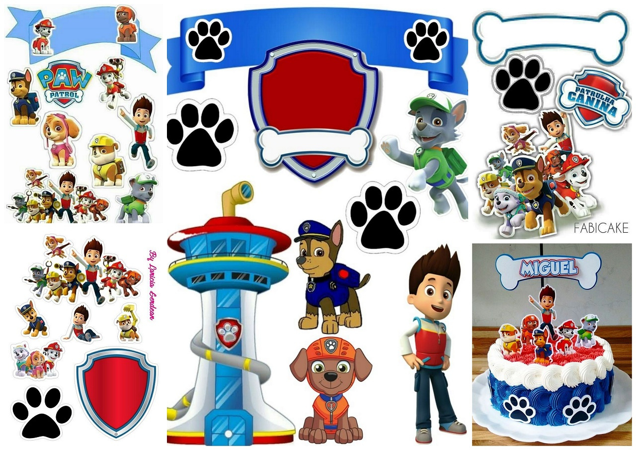 Paw Patrol Birthday Party: Free Printable Cake Toppers. - Oh My intended for Paw Patrol Birthday Printables Free