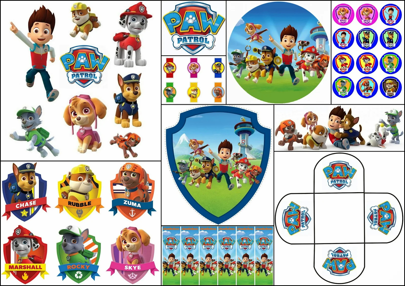 Paw Patrol Free Printable Kit. - Oh My Fiesta! In English with Free Paw Patrol Party Printables