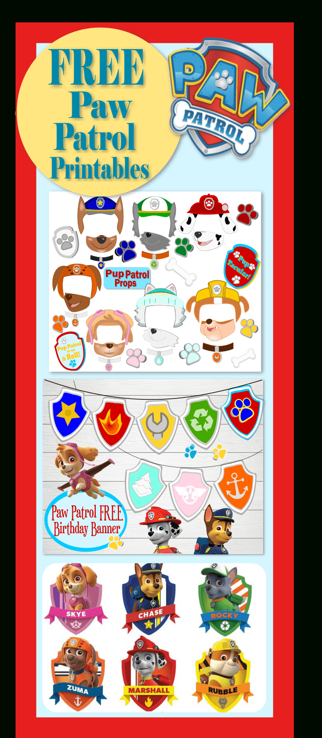 Paw Patrol Party Ideas And Crafts | Abbi Kirsten Collections pertaining to Paw Patrol Free Birthday Printables
