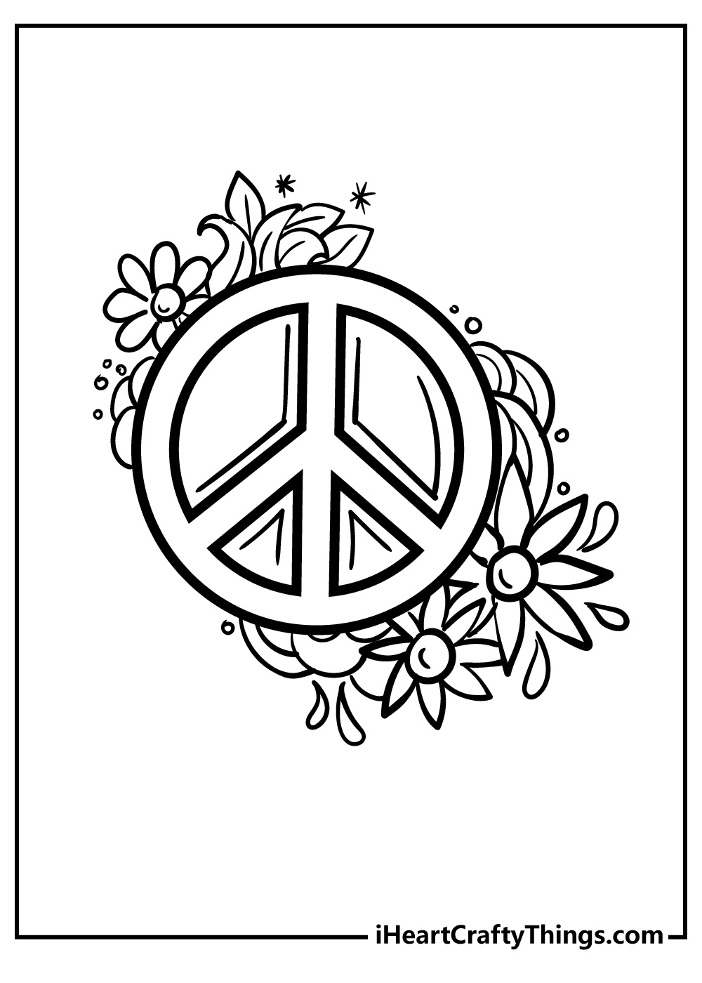 Peace Coloring Pages (100% Free Printables) intended for Free Printable Peace Sign Coloring Pages