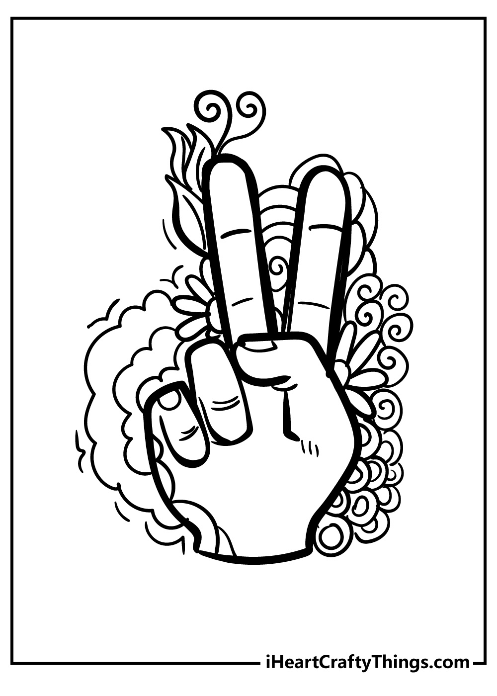 Peace Coloring Pages (100% Free Printables) within Free Printable Peace Sign Coloring Pages