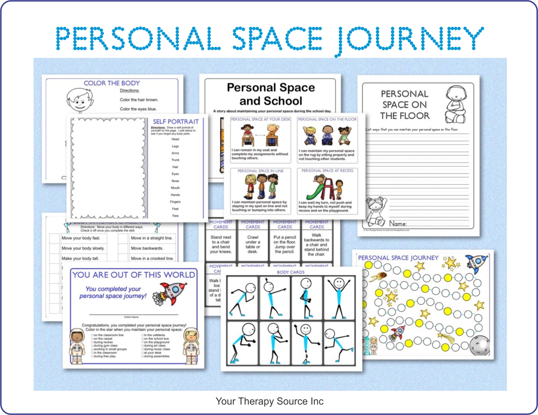 Personal Space Worksheets with regard to Free Printable Personal Space Worksheets