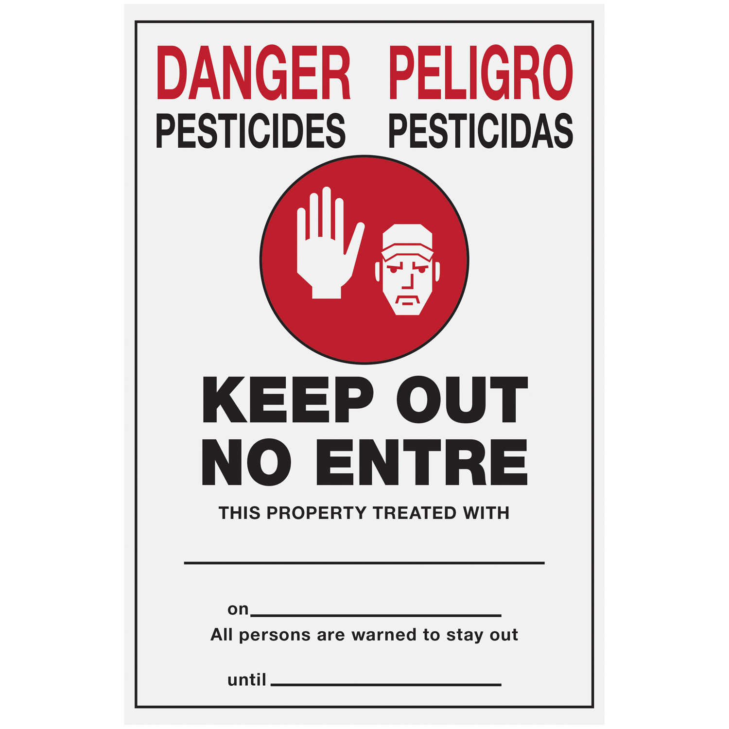 Pesticide Warning Signs inside Printable Pesticide Warning Signs