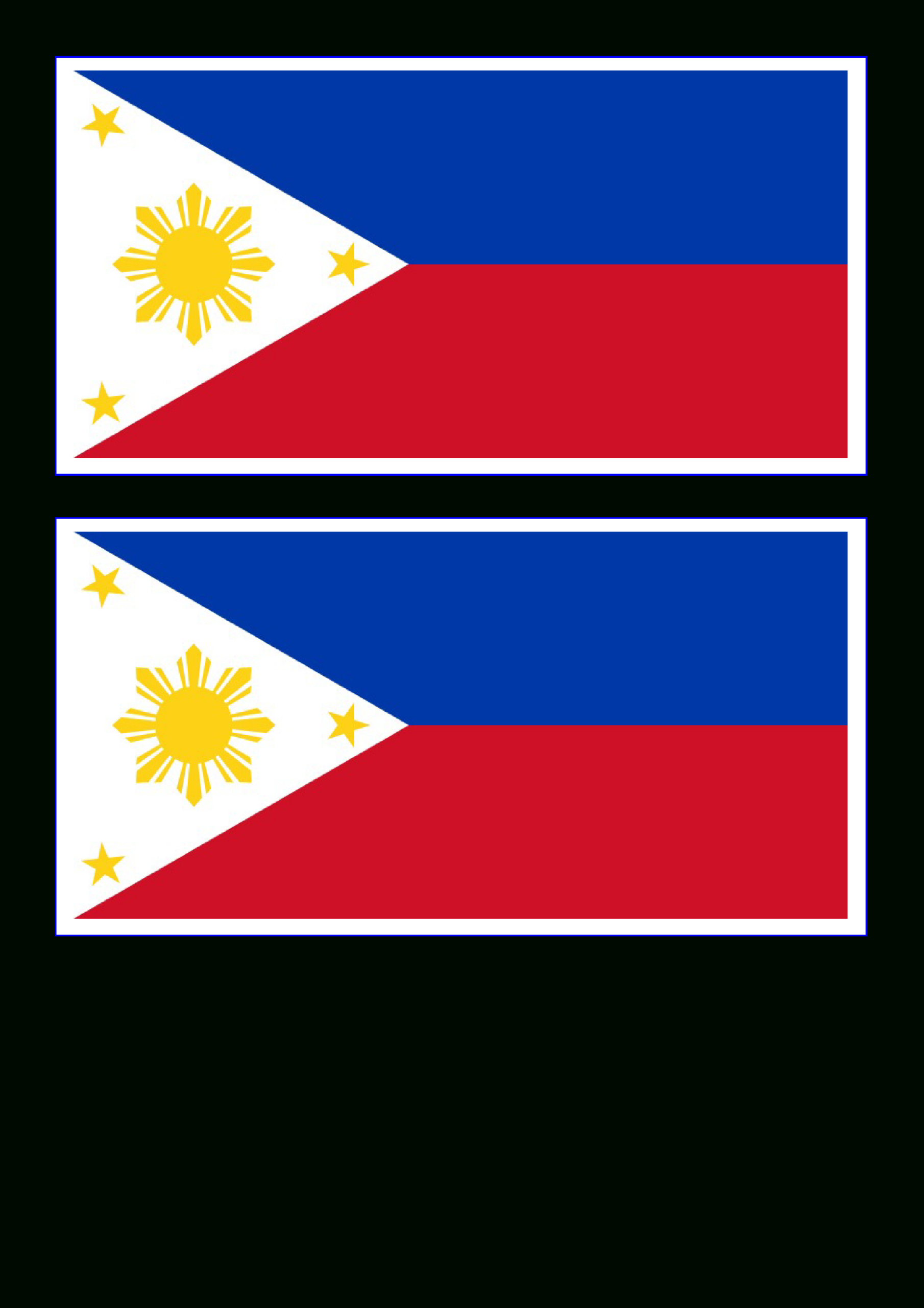Philippines Flag | Templates At Allbusinesstemplates with Printable Flag Of The Philippines