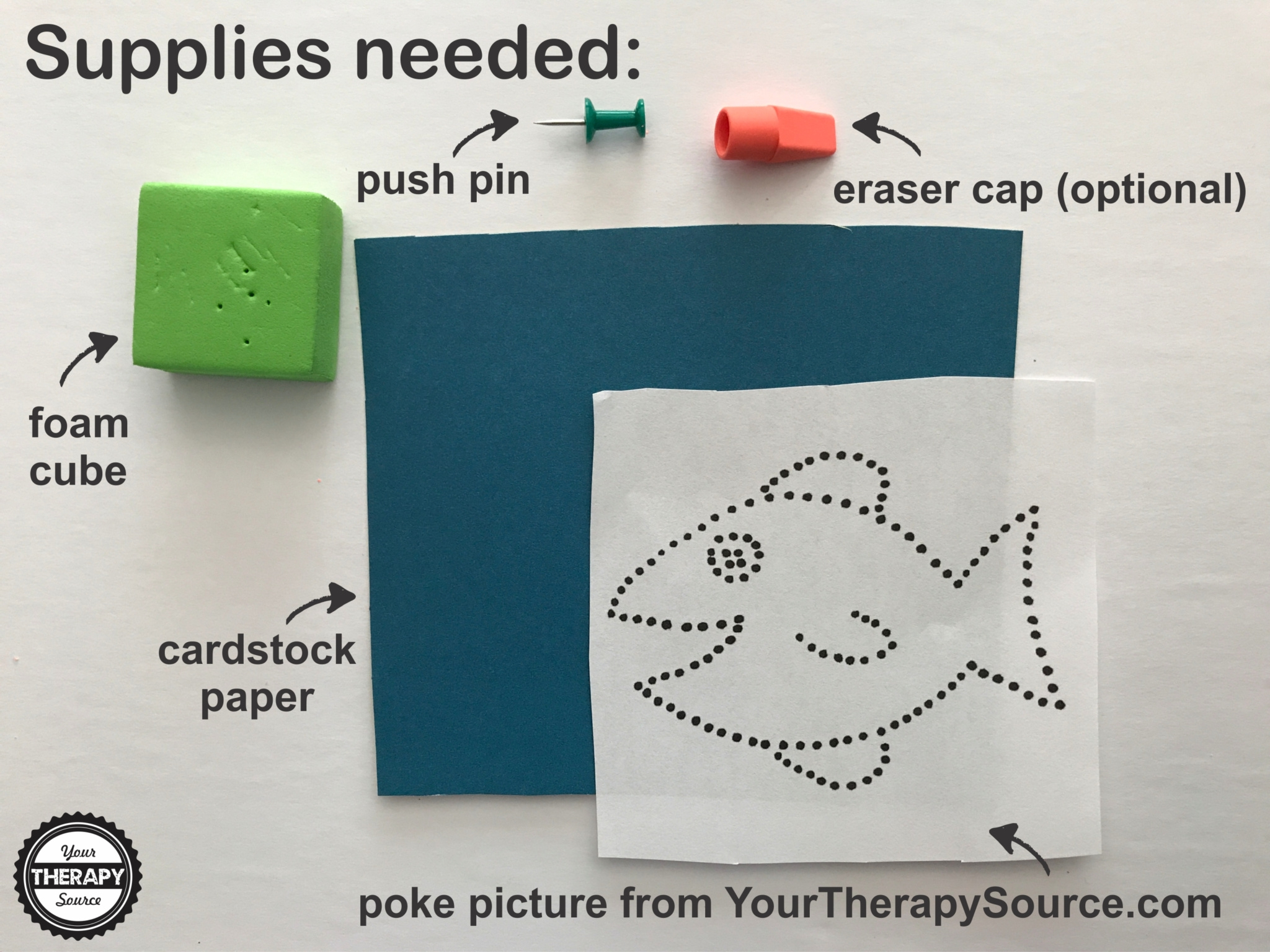 Picture Pokes Freebie To Strengthen Fine Motor Skills - Your within Pin Poking Free Printables