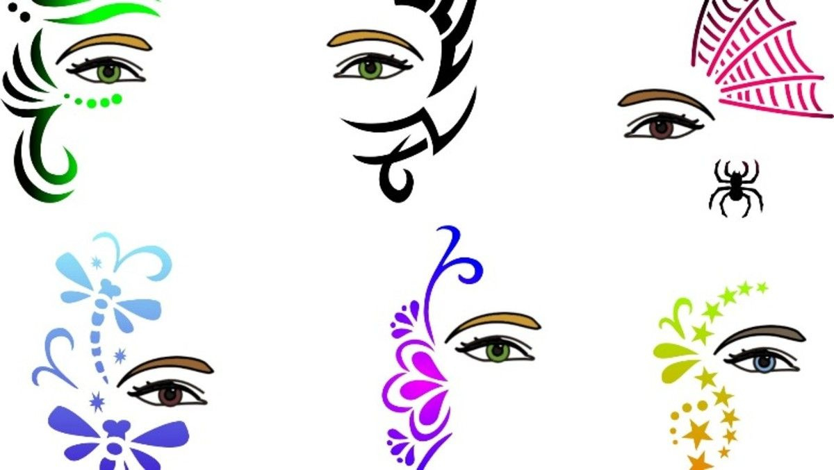 Pin Page inside Free Face Painting Stencils Printable