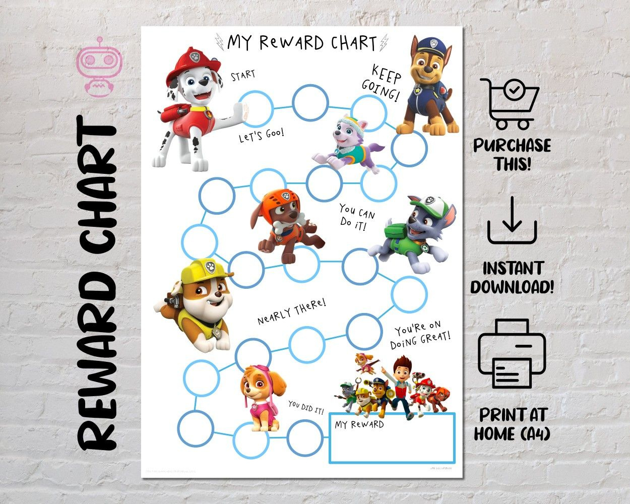 Pin Page pertaining to Downloadable Free Printable Paw Patrol Potty Chart