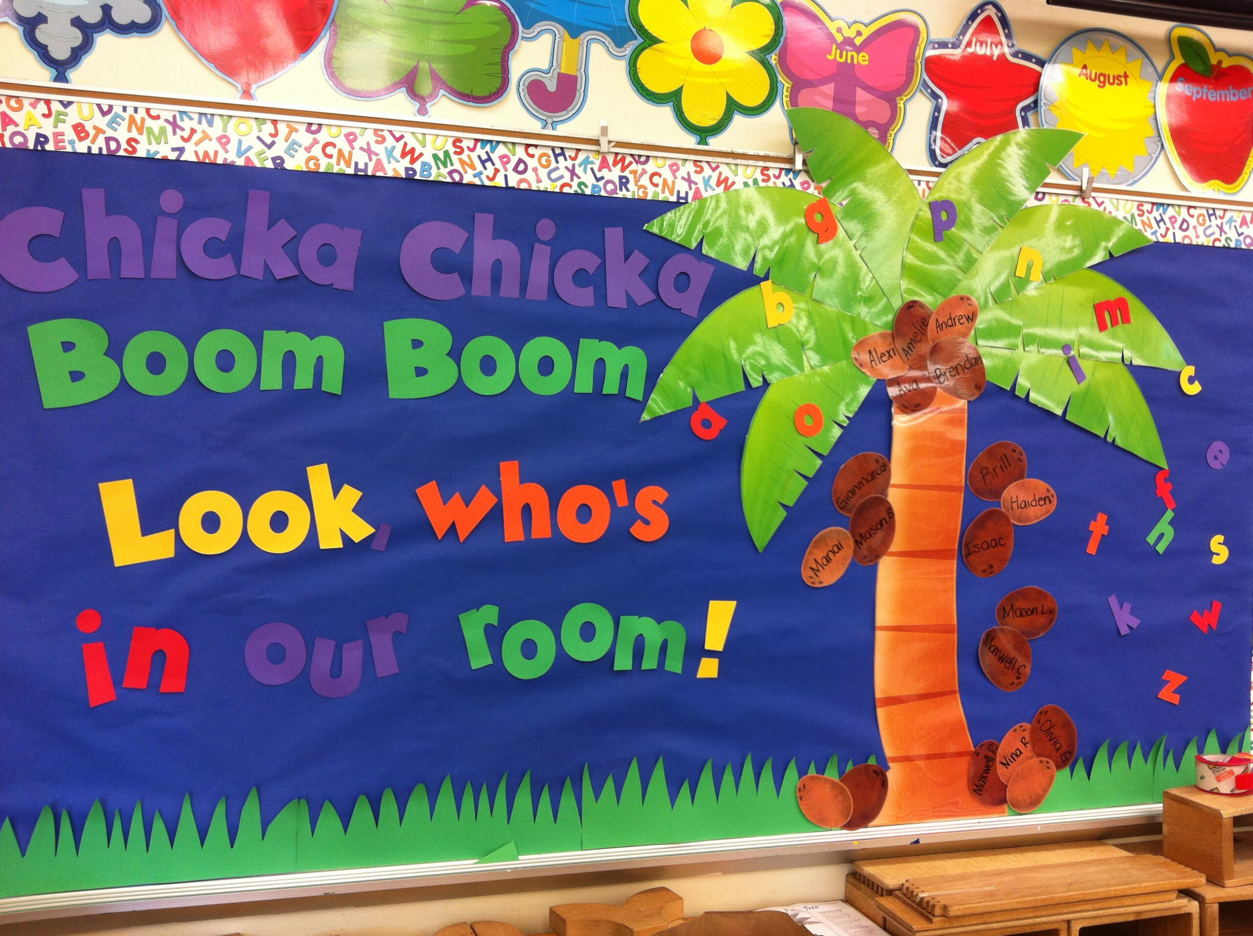 Pin Page regarding Chicka Chicka Boom Boom Bulletin Board Printables