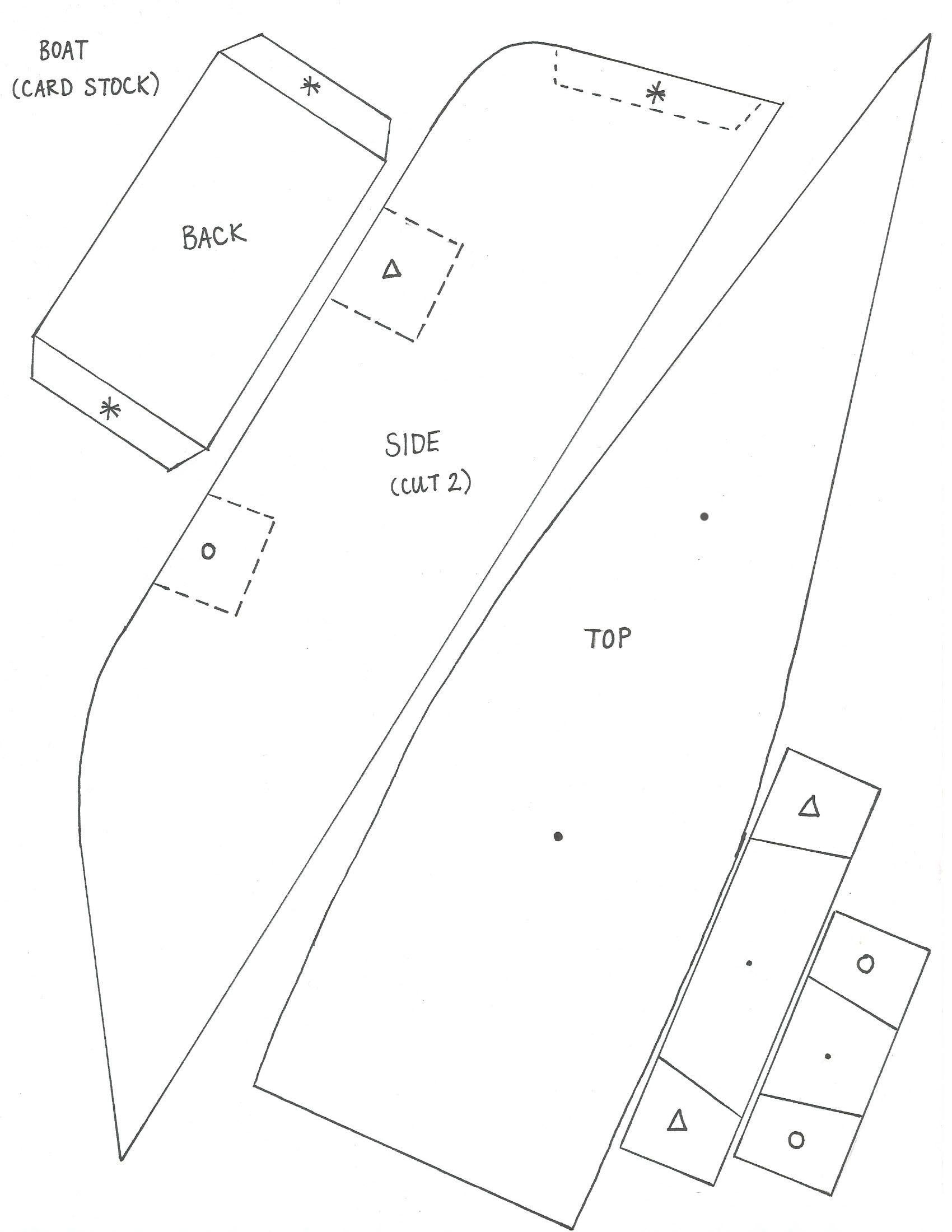 Pin Page regarding Printable Cardboard Boat Template