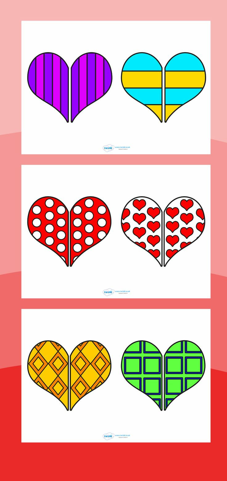 Pin Page throughout Heart Matching Game Printable