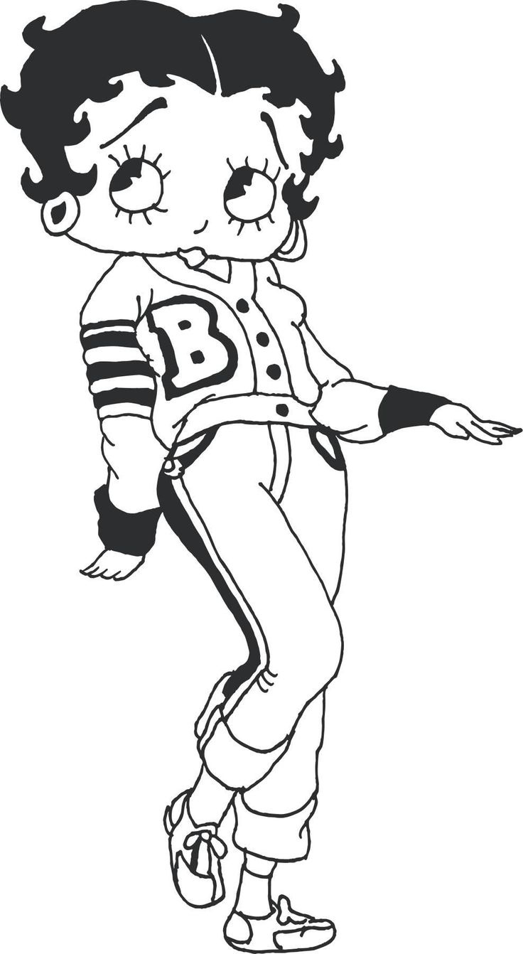 Pin Page with Free Printable Betty Boop Coloring Pages