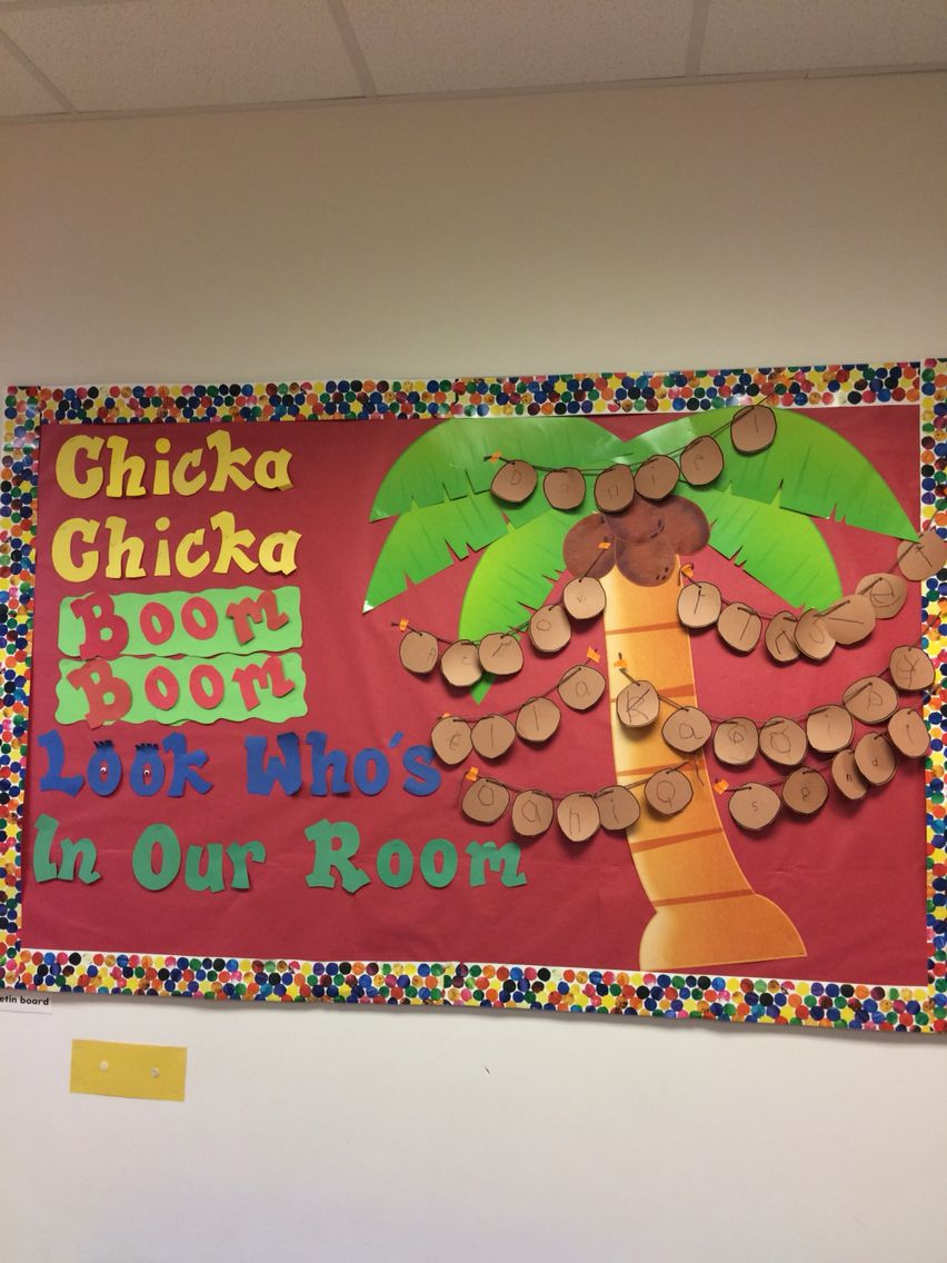 Pin Page with regard to Chicka Chicka Boom Boom Bulletin Board Printables