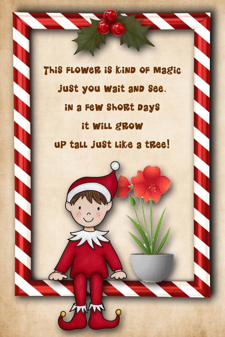 Pin Page within Free Printable Elf On The Shelf Goodbye Poem