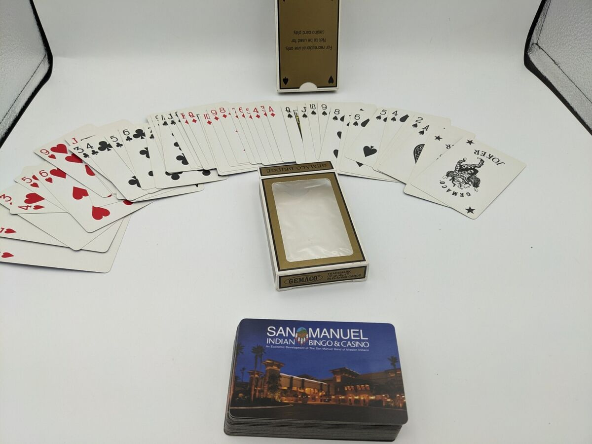 Playing Cards Casino Souvenir X 2 San Manuel Indian Bingo &amp;amp; Casino throughout San Manuel Indian Bingo And Casinothree Card Poker