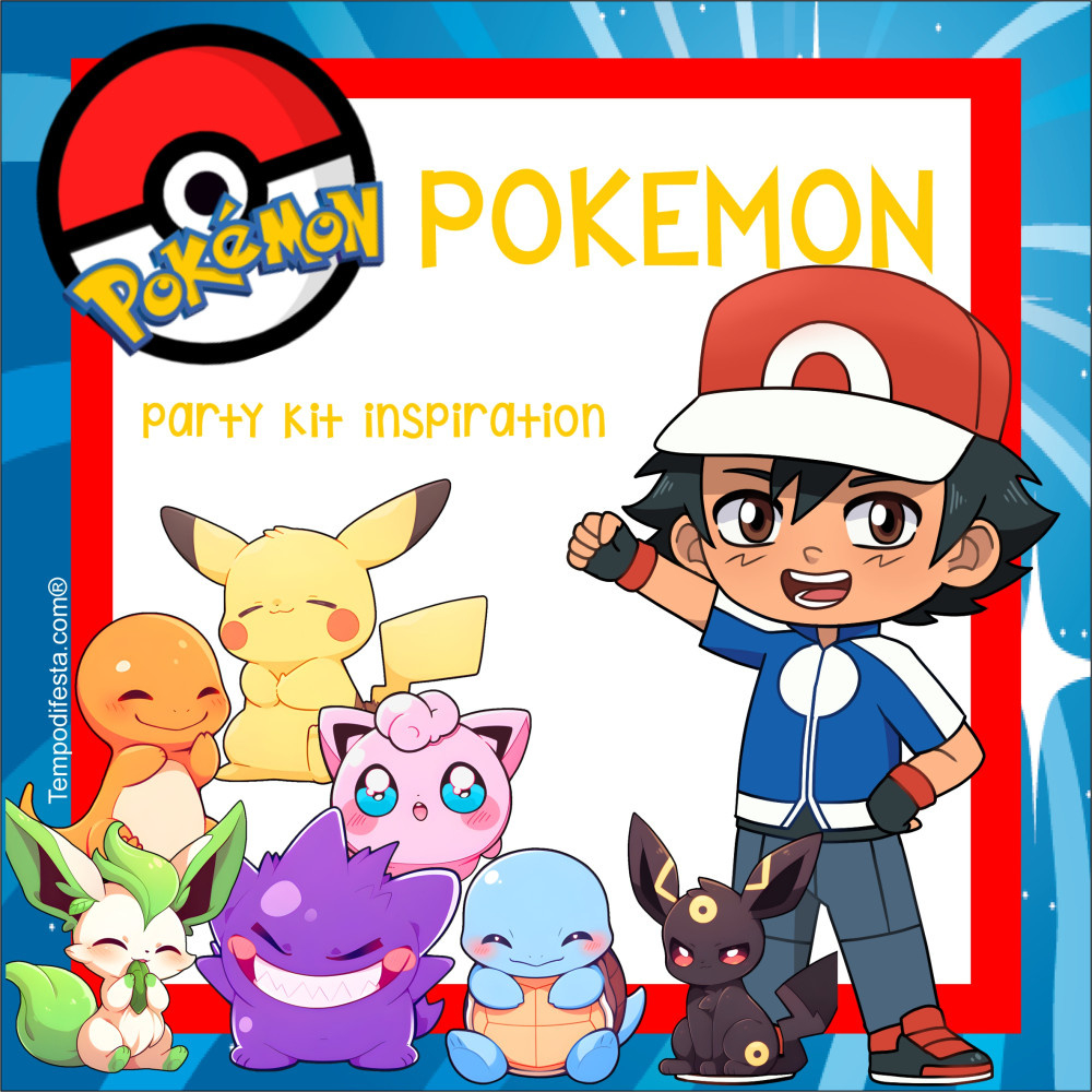 Pokemon. Digital Party Kit intended for Pokemon Kitkat Wrappers Free Printable