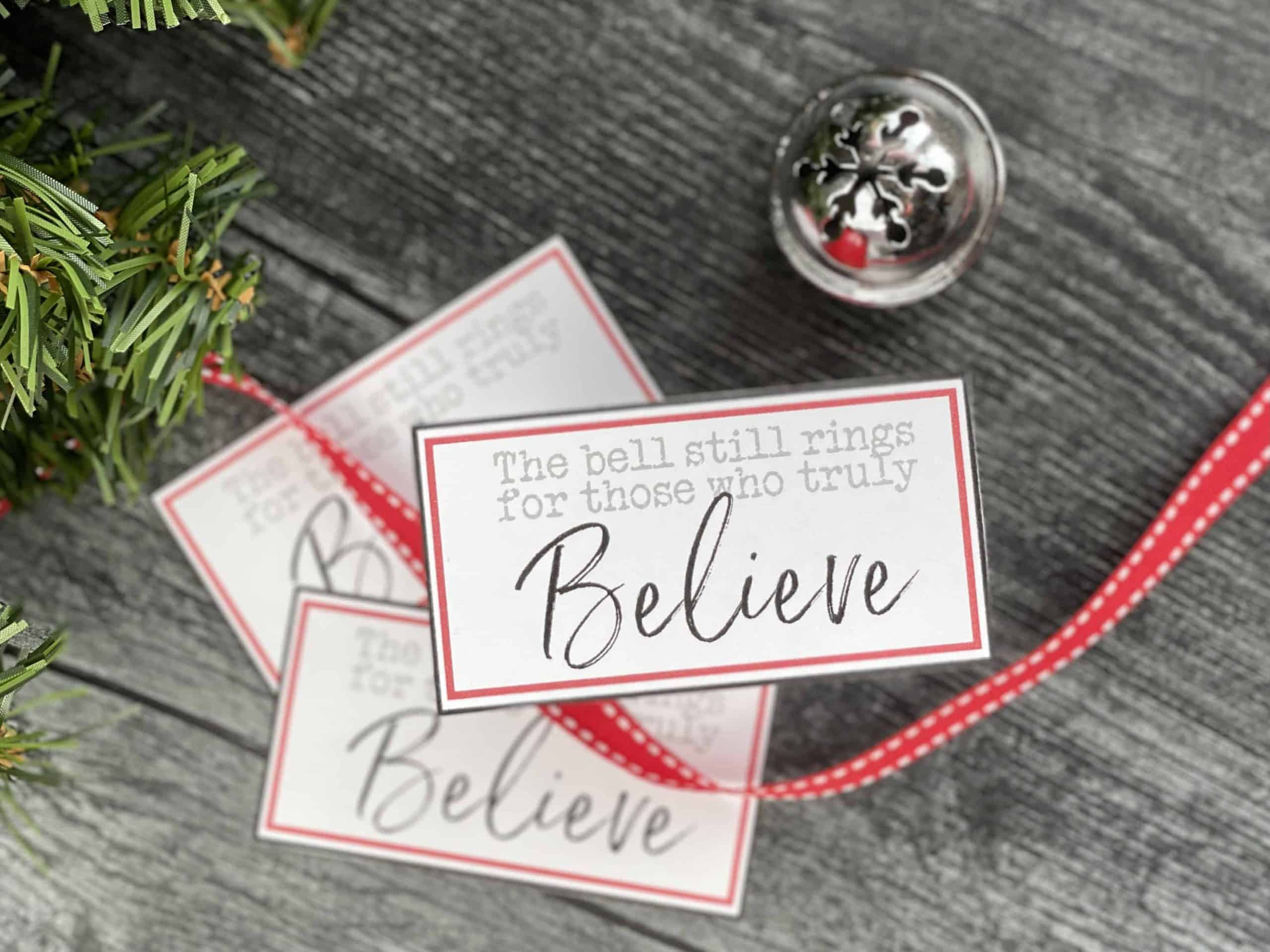 Polar Express Bell Favors With Printable Tags - Mama Cheaps® regarding Free Printable Polar Express Bell Tags