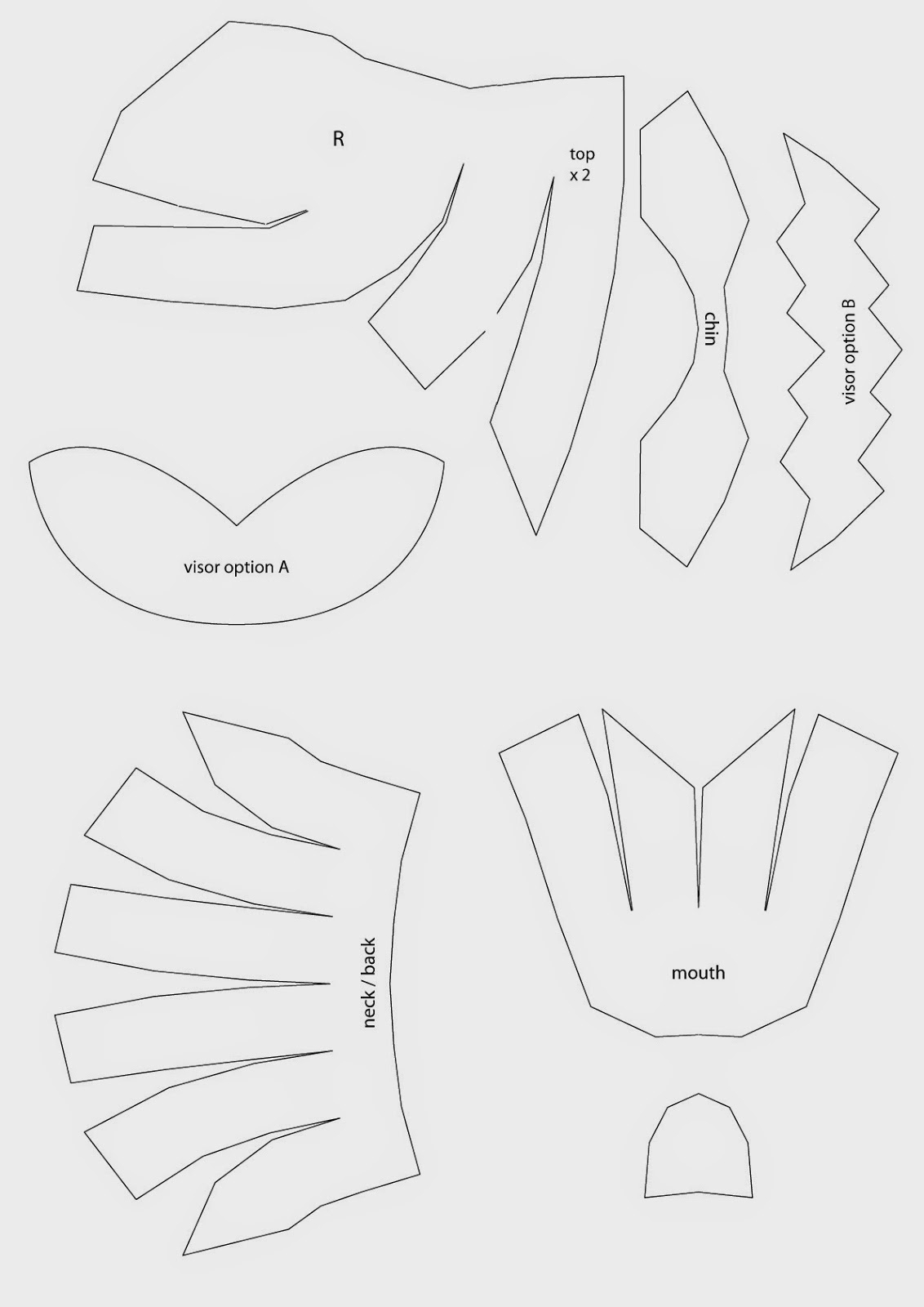 Power Rangers Helmet, Cardboard Head For Mask, Hat &amp;amp; Wig Diy (With with Free Printable Power Ranger Mask Template