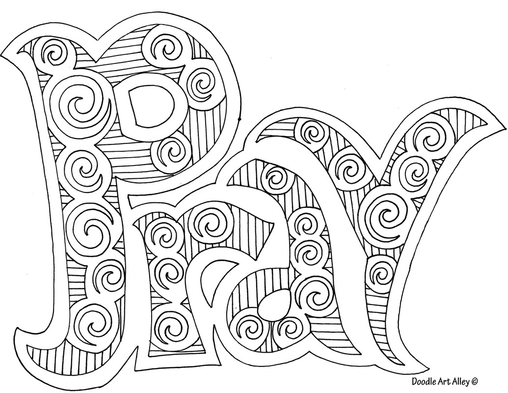 Prayer Coloring Pages - Religious Doodles regarding Free Printable Prayer Coloring Pages