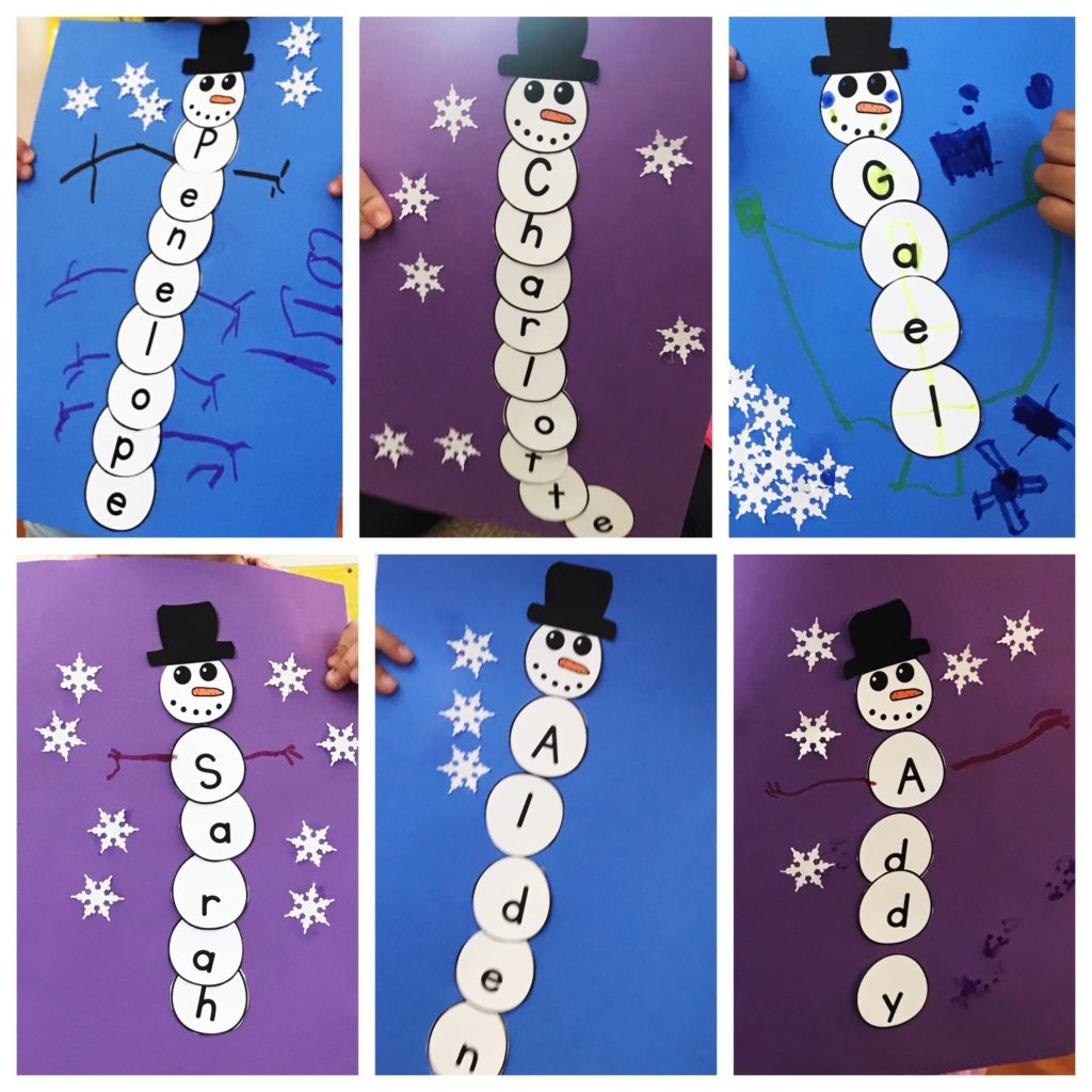 Preschool Snowman Name Activity - Ms. Stephanie&amp;#039;S Preschool with Snowman Name Craft Printable