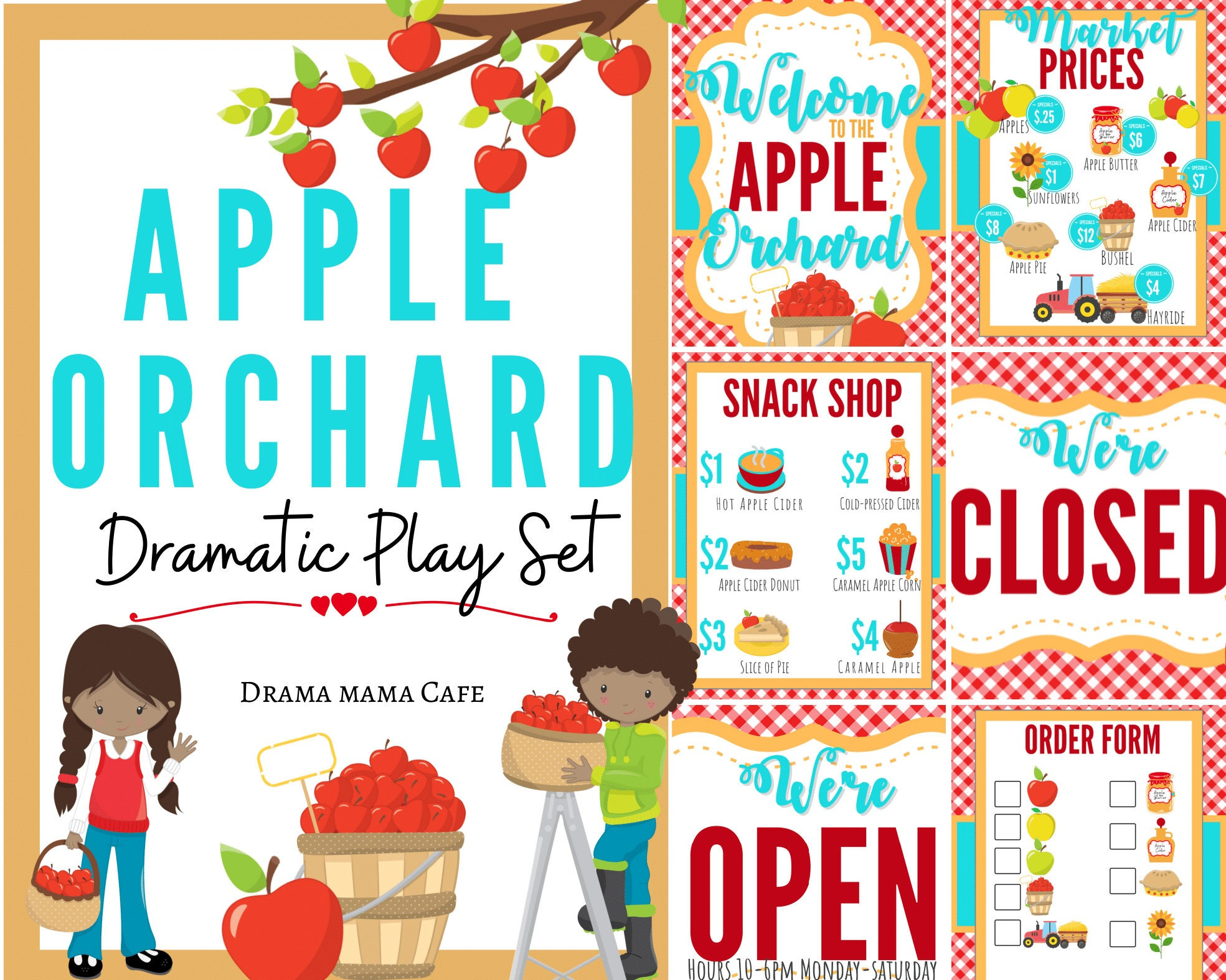 Printable Apple Orchard Dramatic Play Pretend Play Preschool regarding Apple Orchard Dramatic Play Free Printables