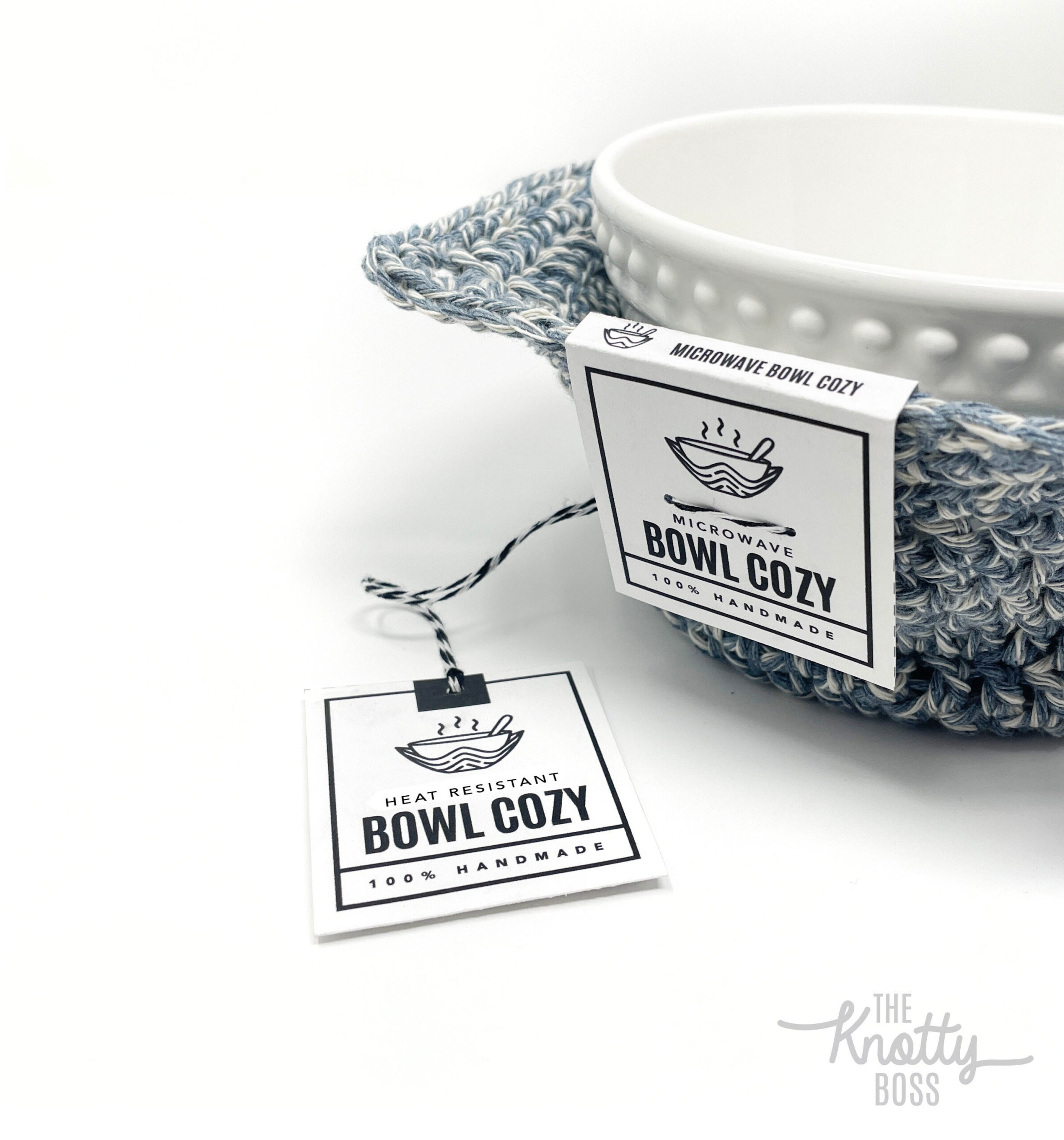 Printable Bowl Cozy Tags - Digital Pdf in Free Printable Bowl Cozy Tags