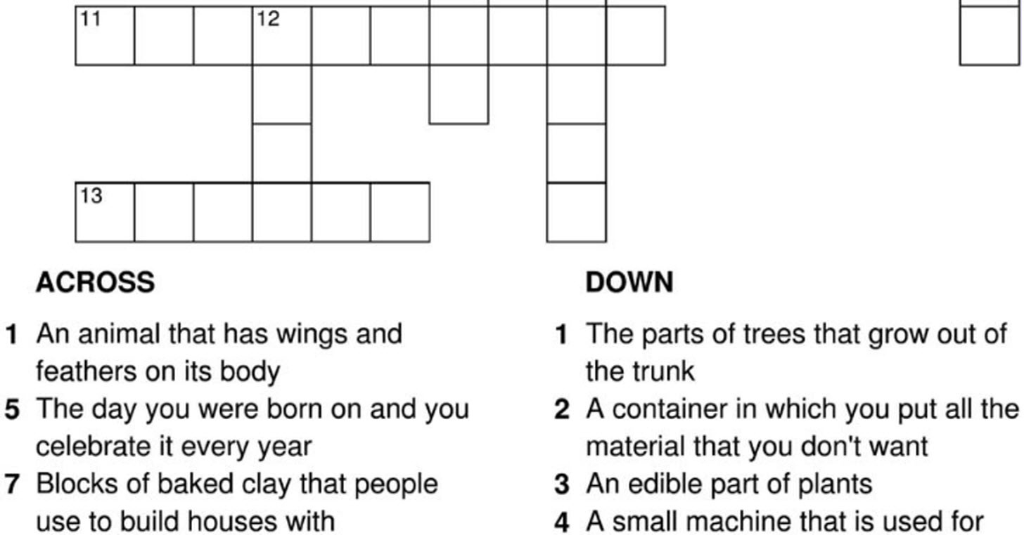 Printable English Crossword Puzzles With Answers Pdf within Printable English Crossword Puzzles with Answers