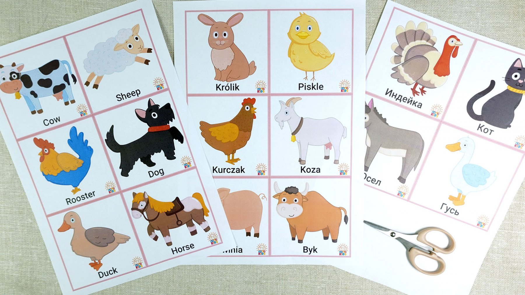 Printable Flashcards For Kids – Farm Animals | Amax Kids within Free Printable Animals Flashcards