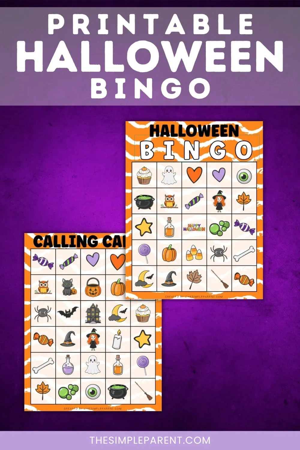 Printable Halloween Bingo (30 Cards &amp;amp; Calling Cards!) with Free Printable Halloween Bingo Cards For 30 Players