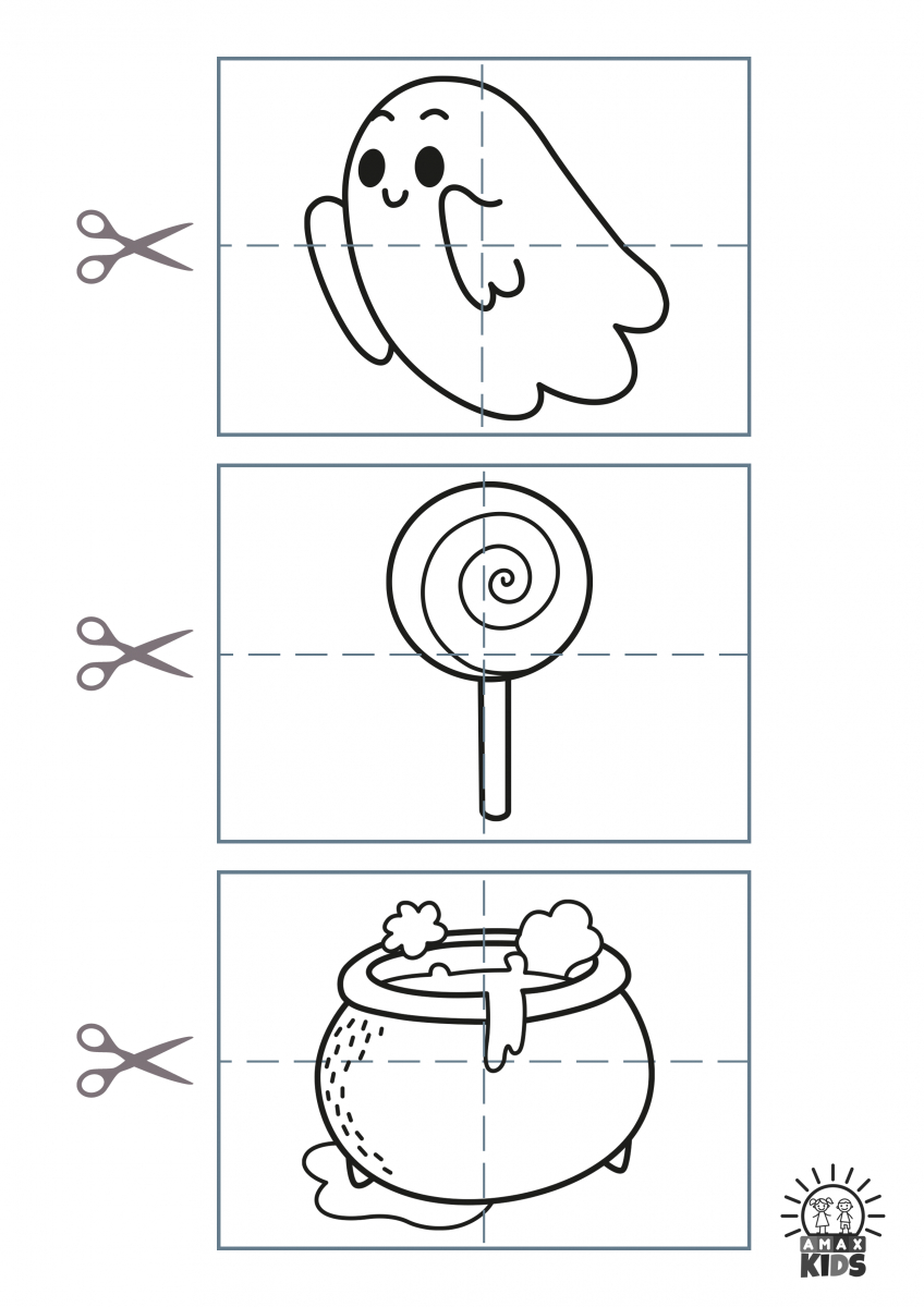 Printable Halloween Puzzles For Kids | Amax Kids throughout Free Printable Halloween Puzzles