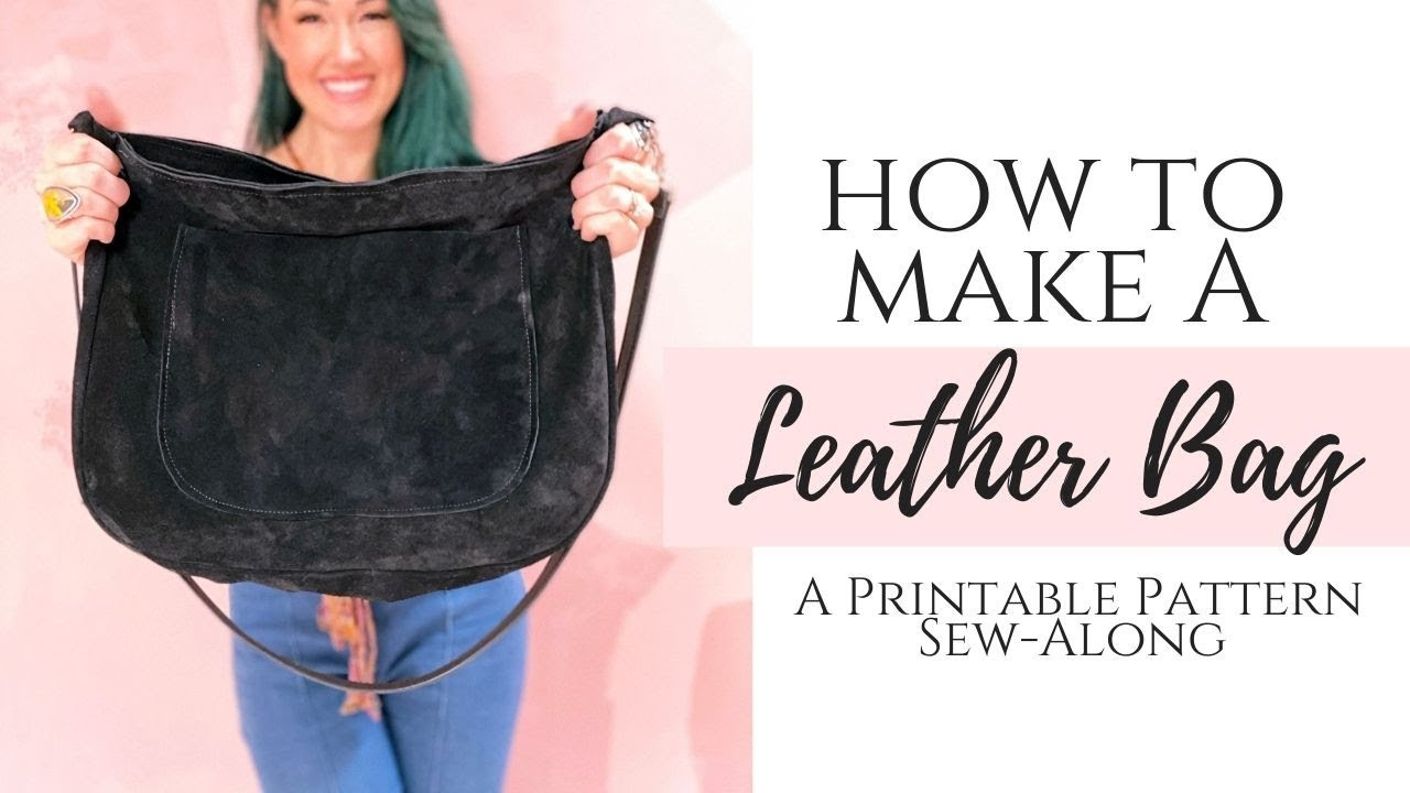Printable Leather Handbag Pattern Sew-Along pertaining to Printable Leather Bag Pattern Free