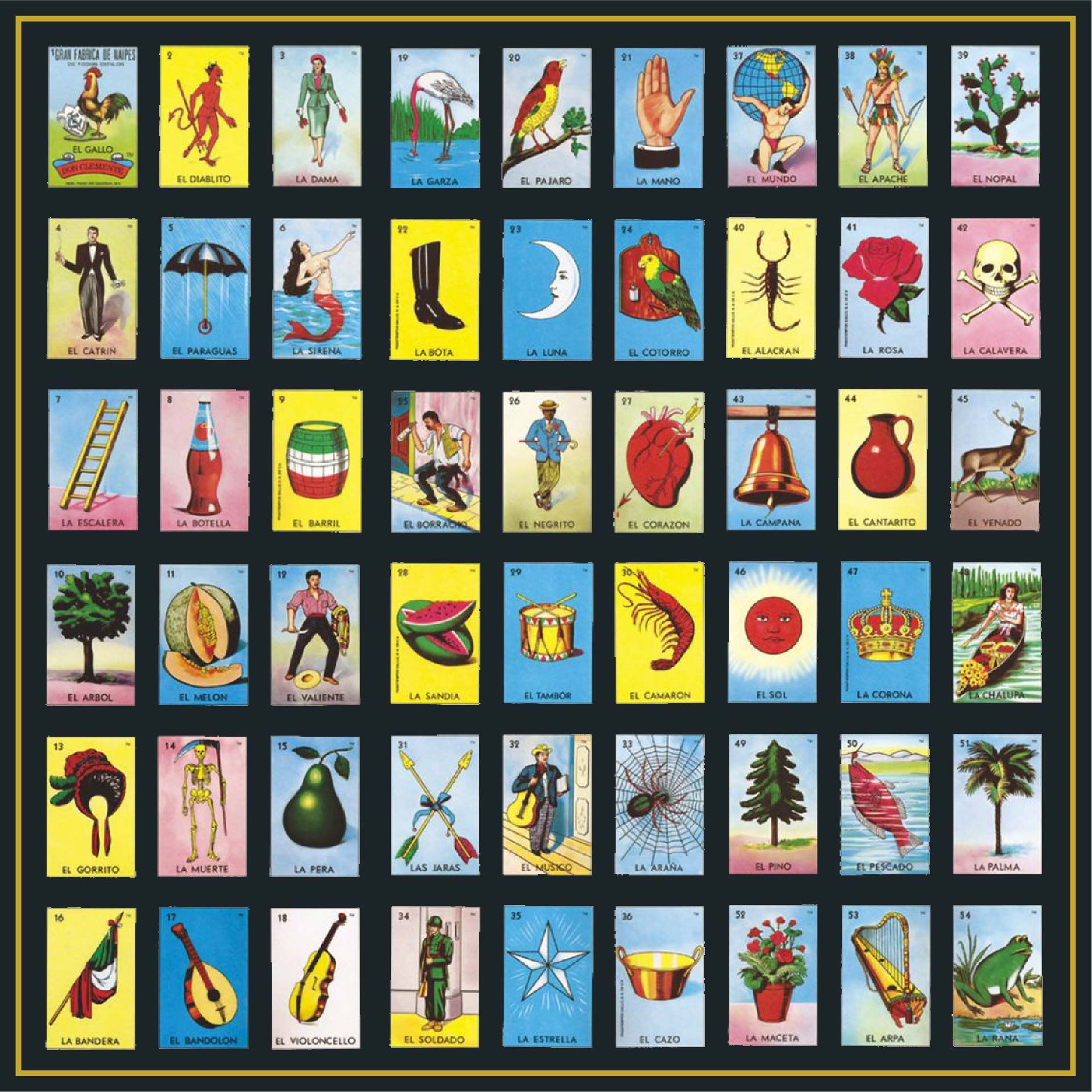 Printable Loteria Boards Mexican Bingo Game Original Designs No with regard to Downloadable Printable Loteria Cards Free