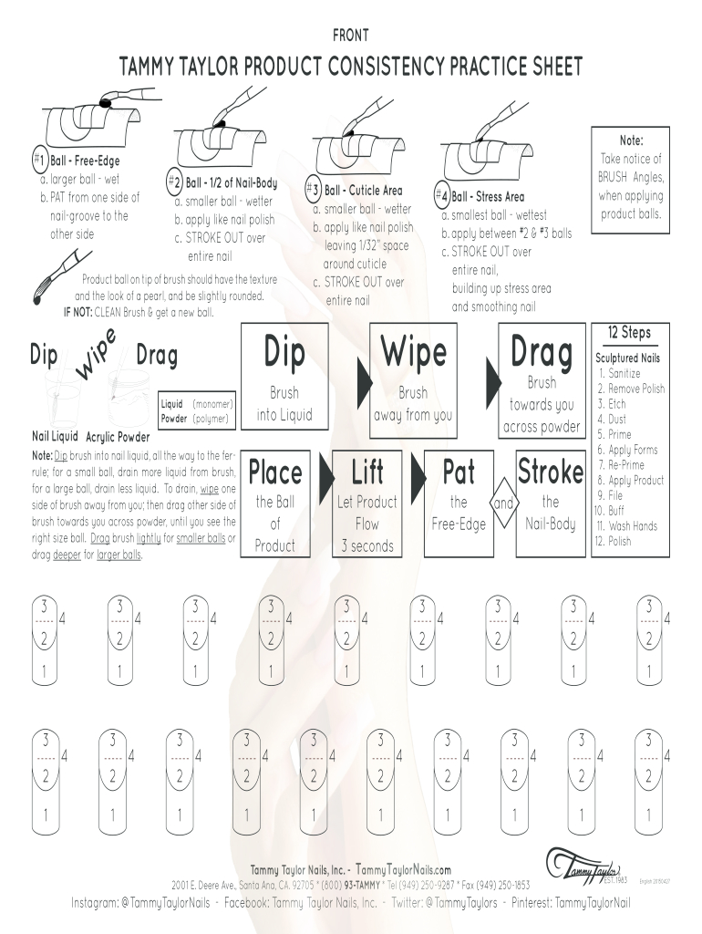 Printable Nail Art Practice Sheet Pdf - Fill Online, Printable with regard to Free Printable Nail Art Practice Sheet