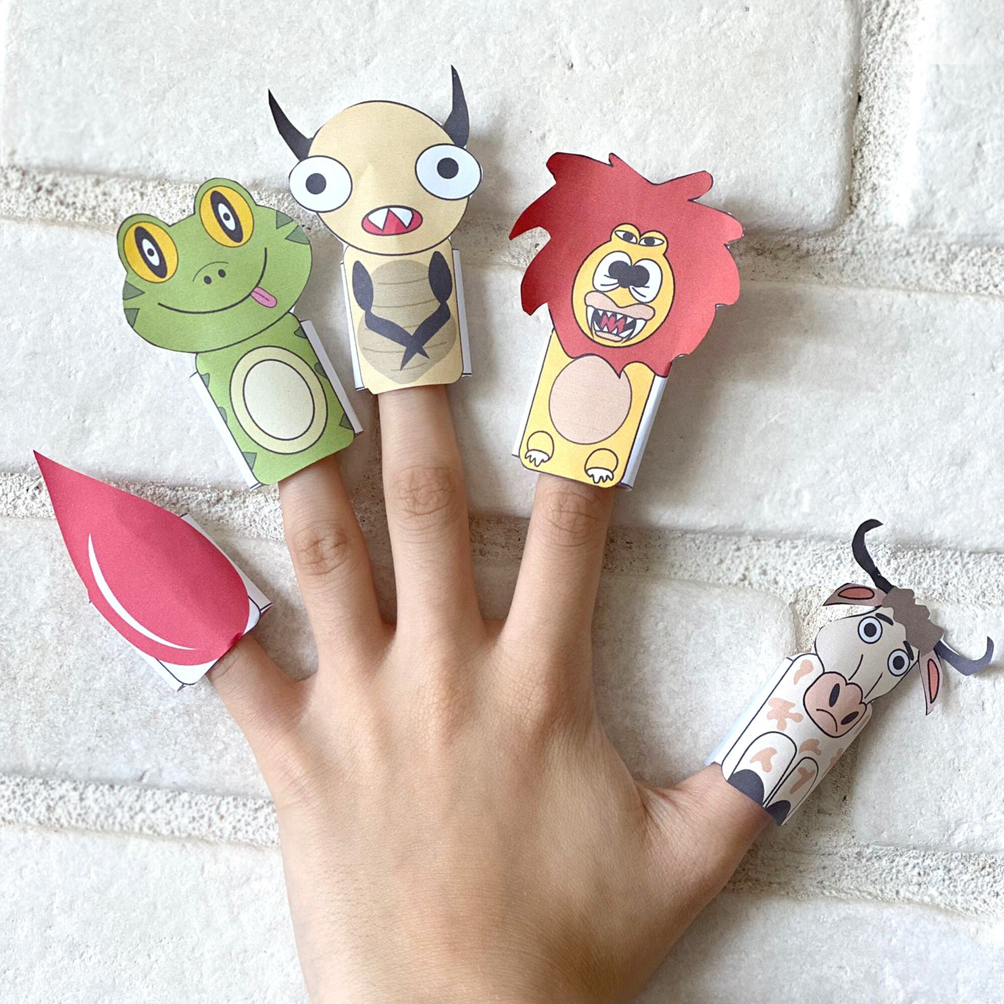 Printable Ten Plagues Finger Puppets, Instant Download, Passover pertaining to 10 Plagues Finger Puppets Printable