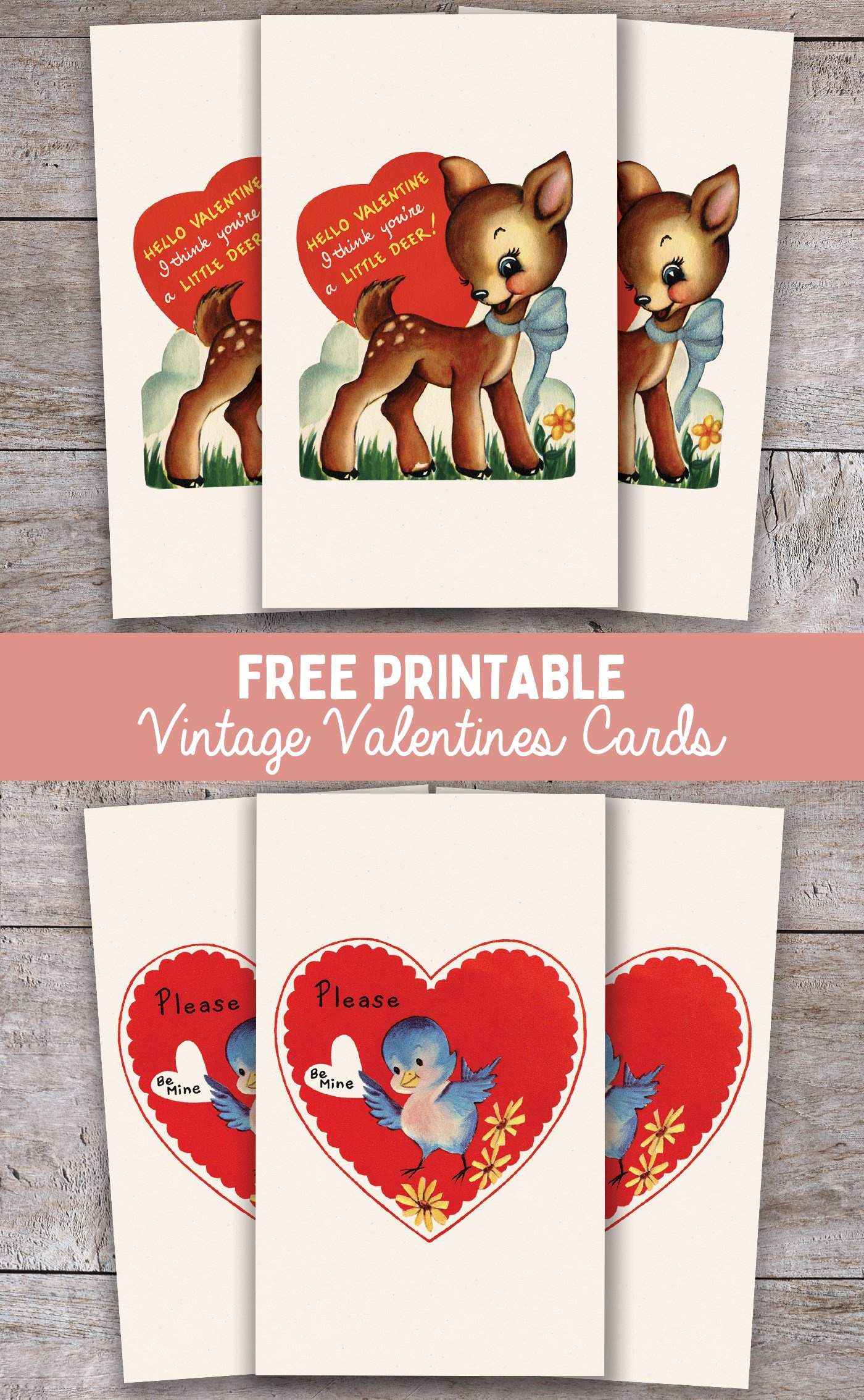 Printable Vintage Valentines Cards - Live Laugh Rowe in Free Vintage Valentine Printables