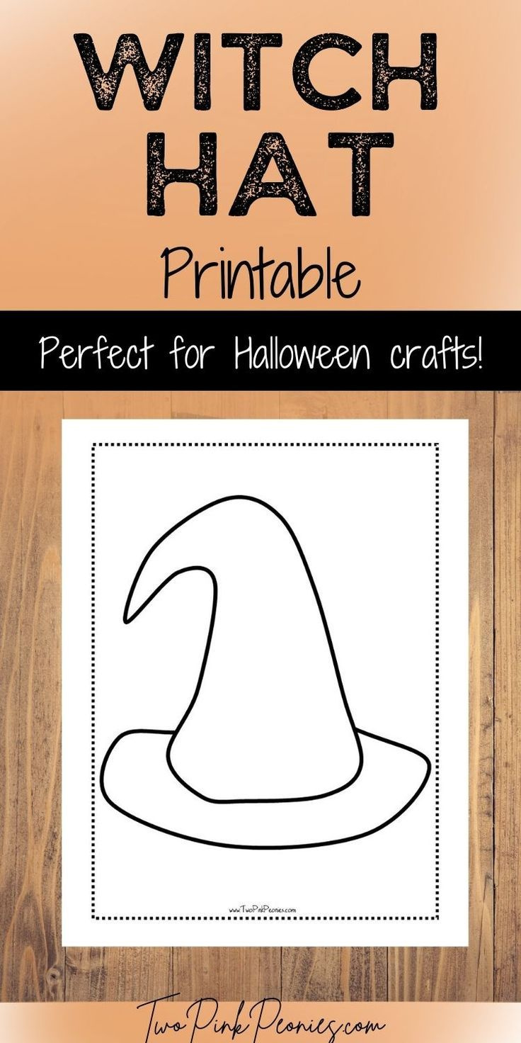 Printable Witch Hat Template inside Free Printable Witch Hat Template