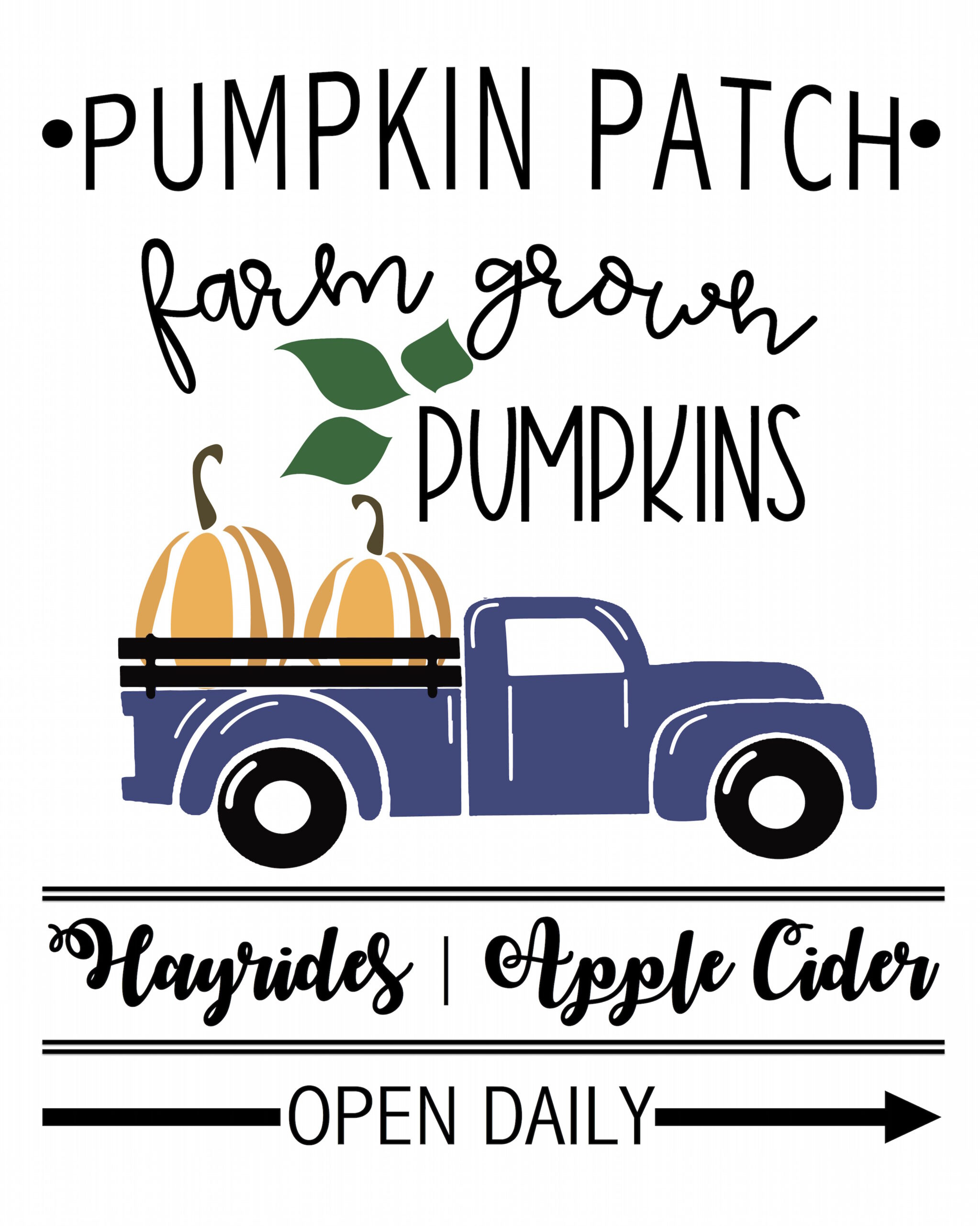 Pumpkin Patch Sign Free Printable - Sprinkled With Paper regarding Pumpkin Patch Sign Printable