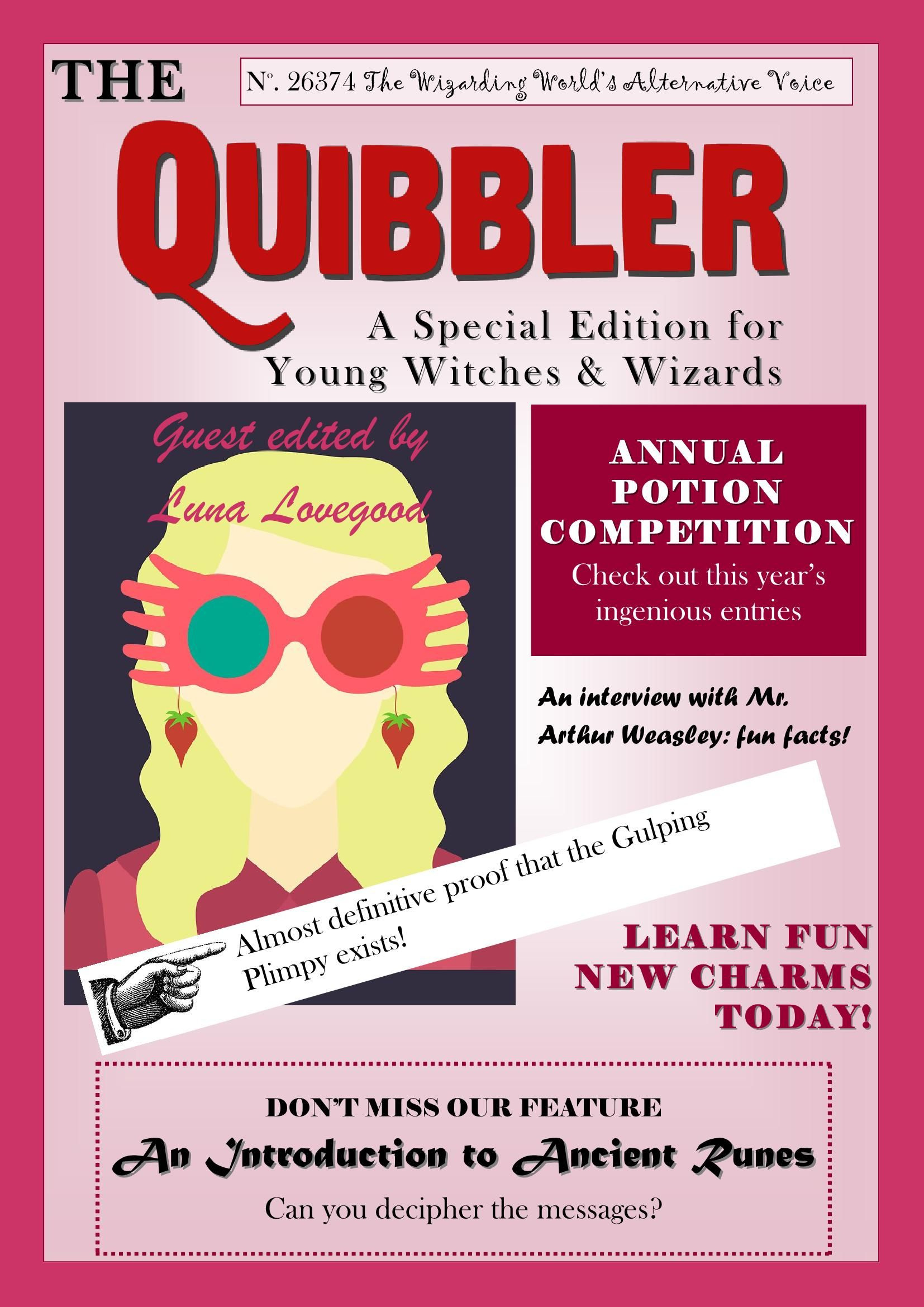 Quibbler Castle Cornet Edition Pages 1-20 - Flip Pdf Download with regard to Free Printable Quibbler Printable