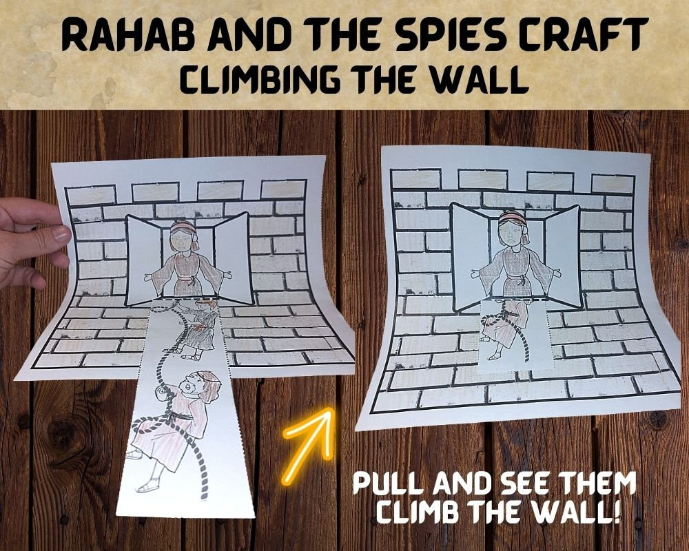 Rahab And The Spies Craft, Sunday School Craft, Bible Story in Printable Rahab and the Spies Craft