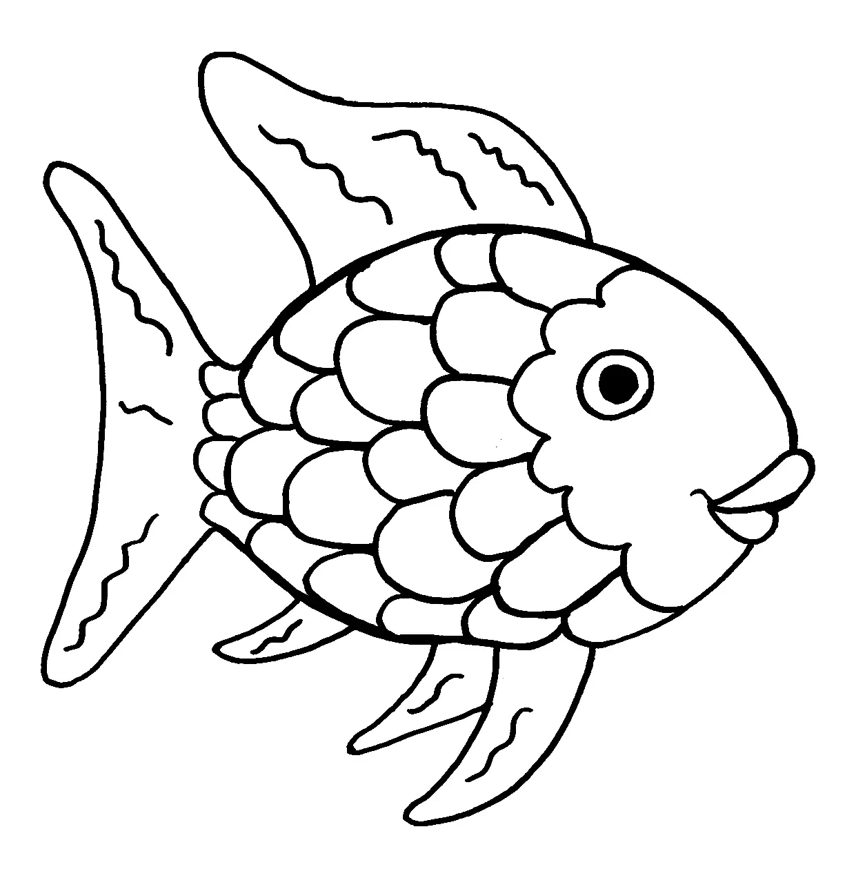 Rainbow Fish Coloring Pages To Print - Free Printable Coloring Pages with regard to Free Rainbow Fish Printables