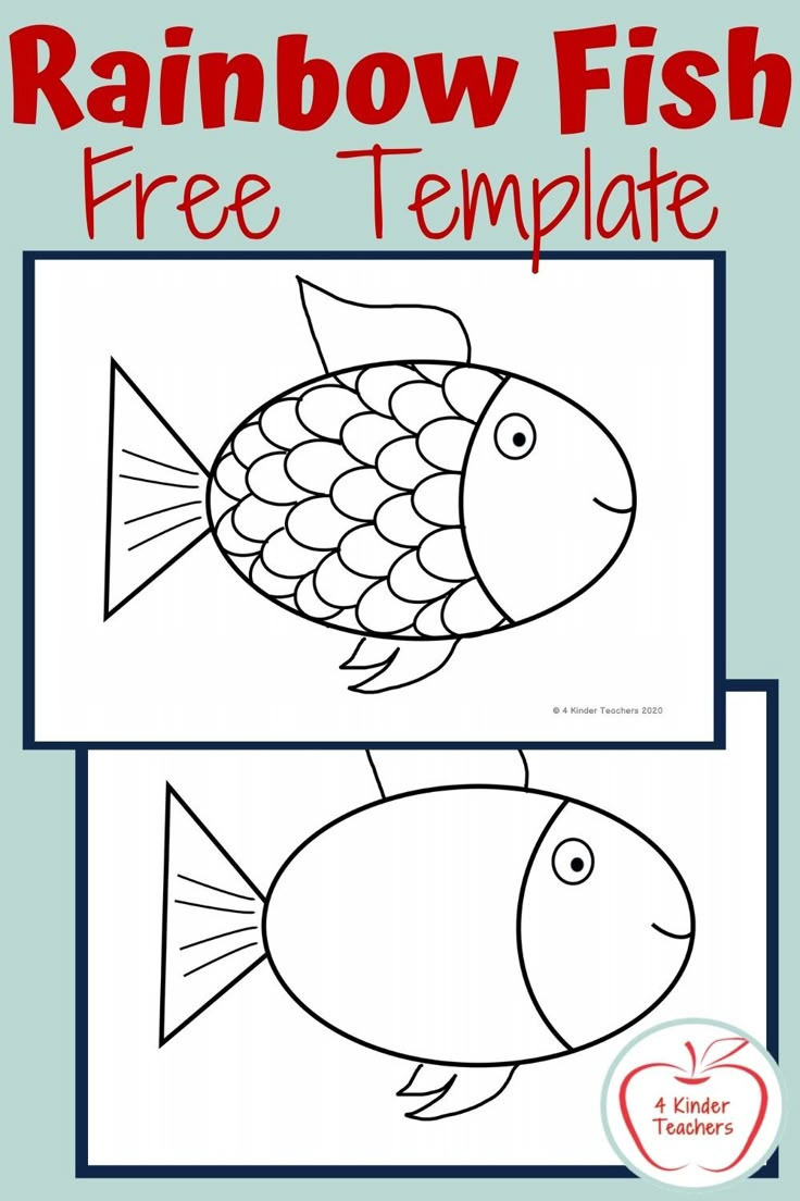 Rainbow Fish Free Printable pertaining to Free Rainbow Fish Printables