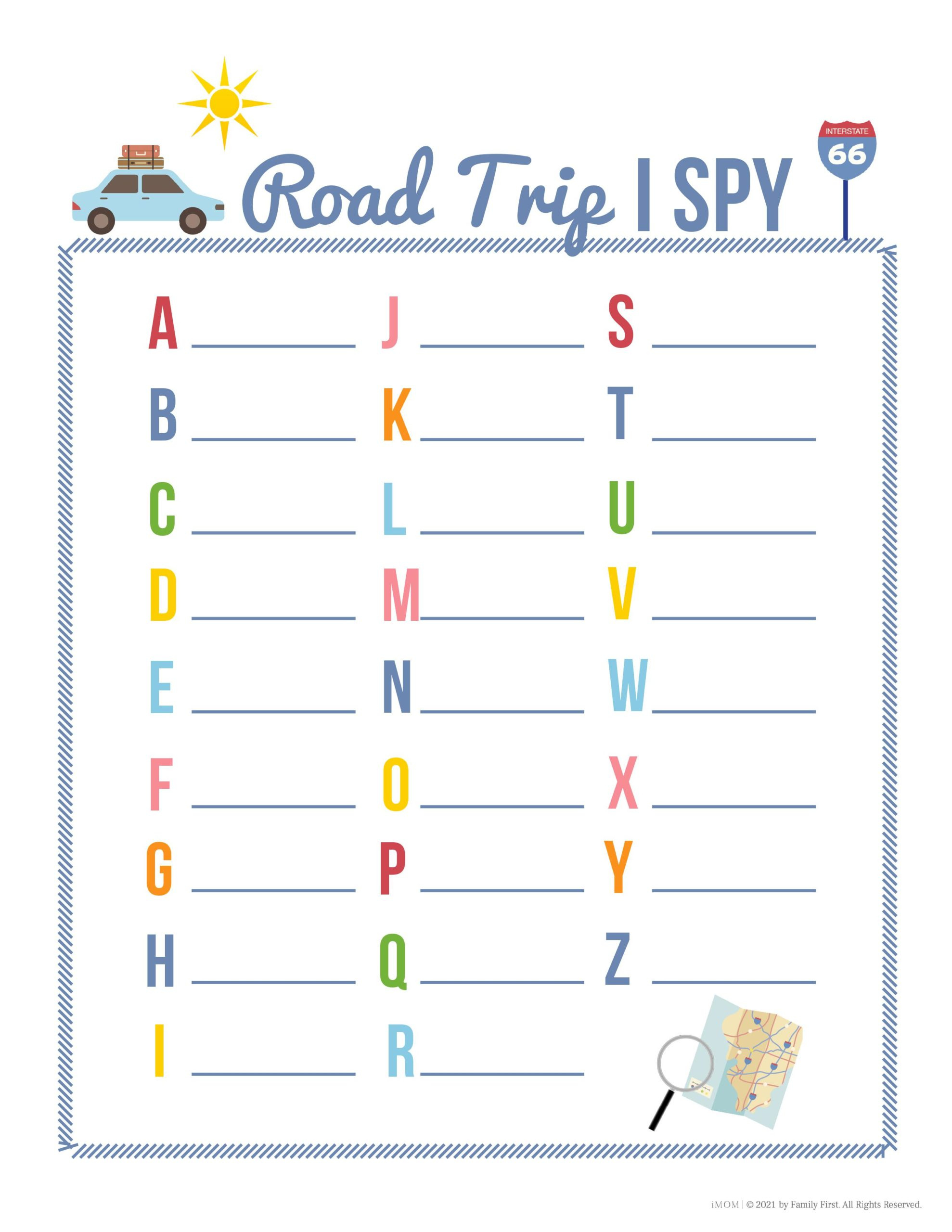 Road Trip Games For Summer - Imom intended for License Plate Game Free Printable